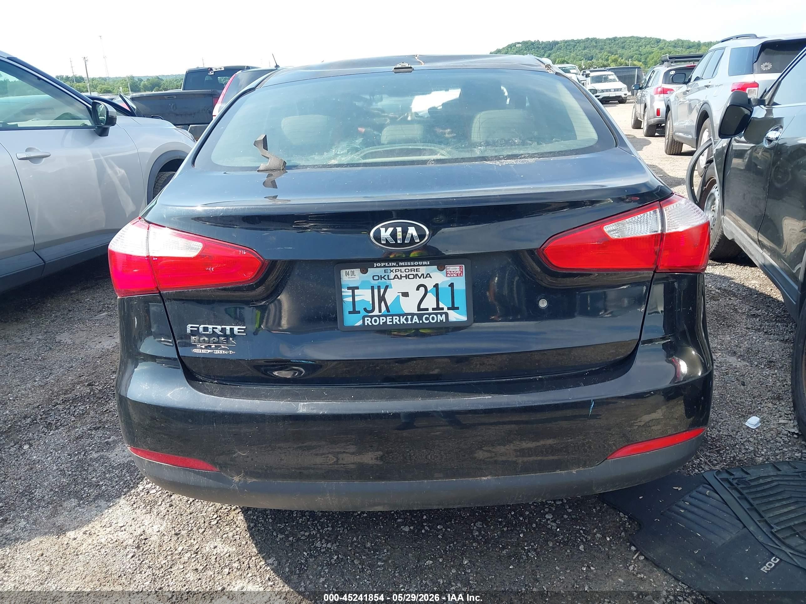 2015 Kia Forte Lx Black vin: KNAFK4A6XF5366023