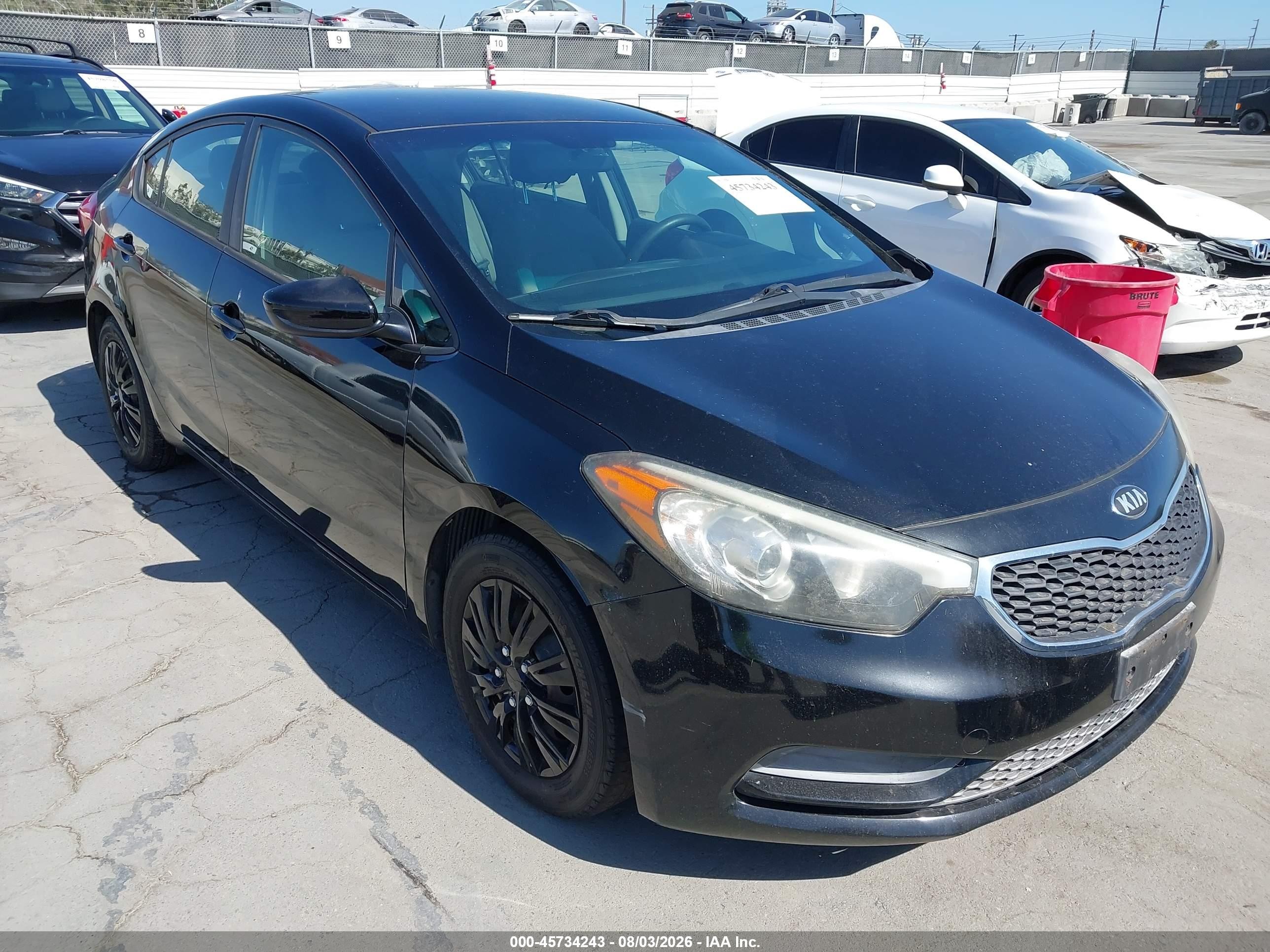 2015 Kia Forte Lx Black vin: KNAFK4A6XF5425488