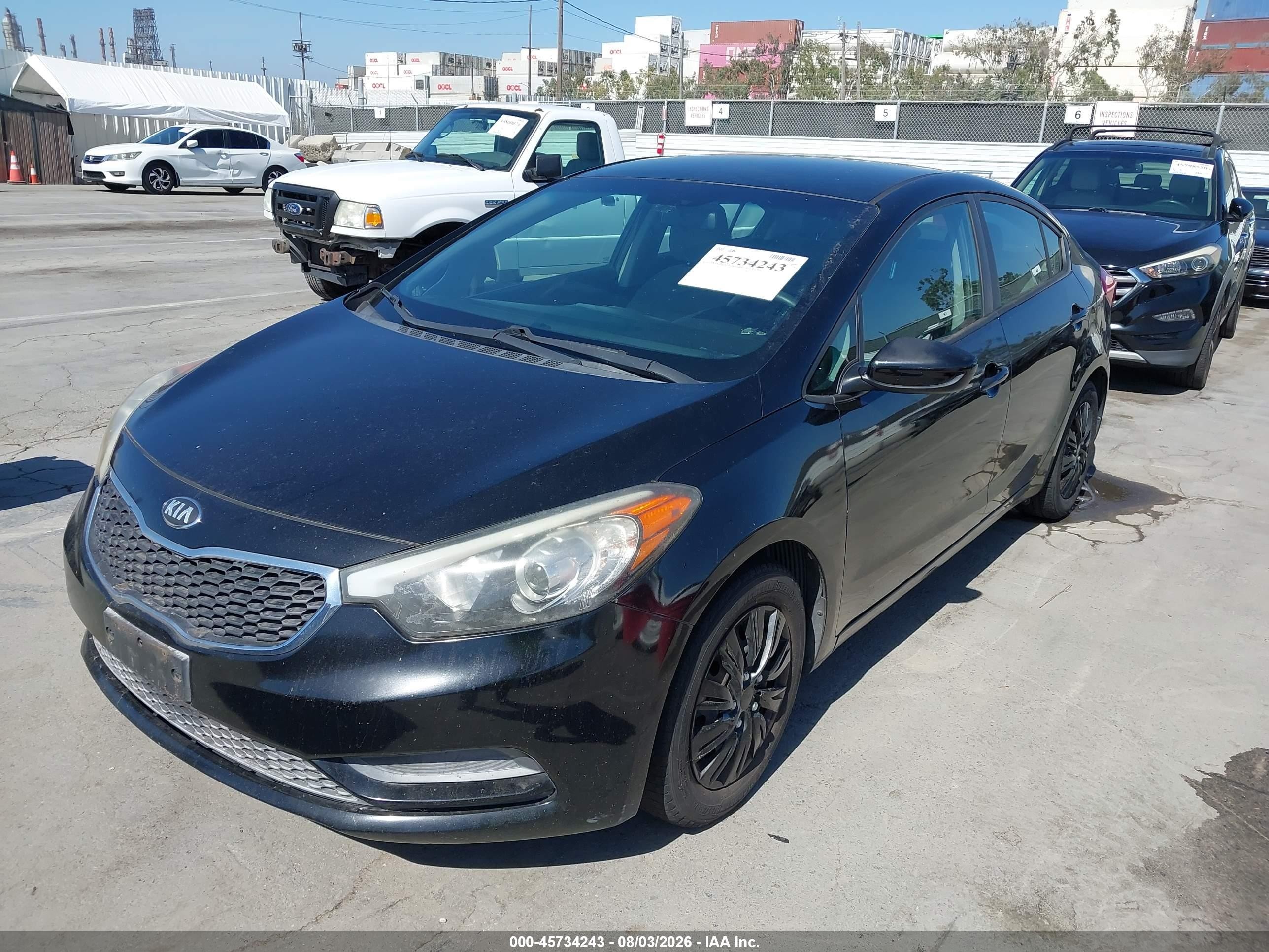 2015 Kia Forte Lx Black vin: KNAFK4A6XF5425488