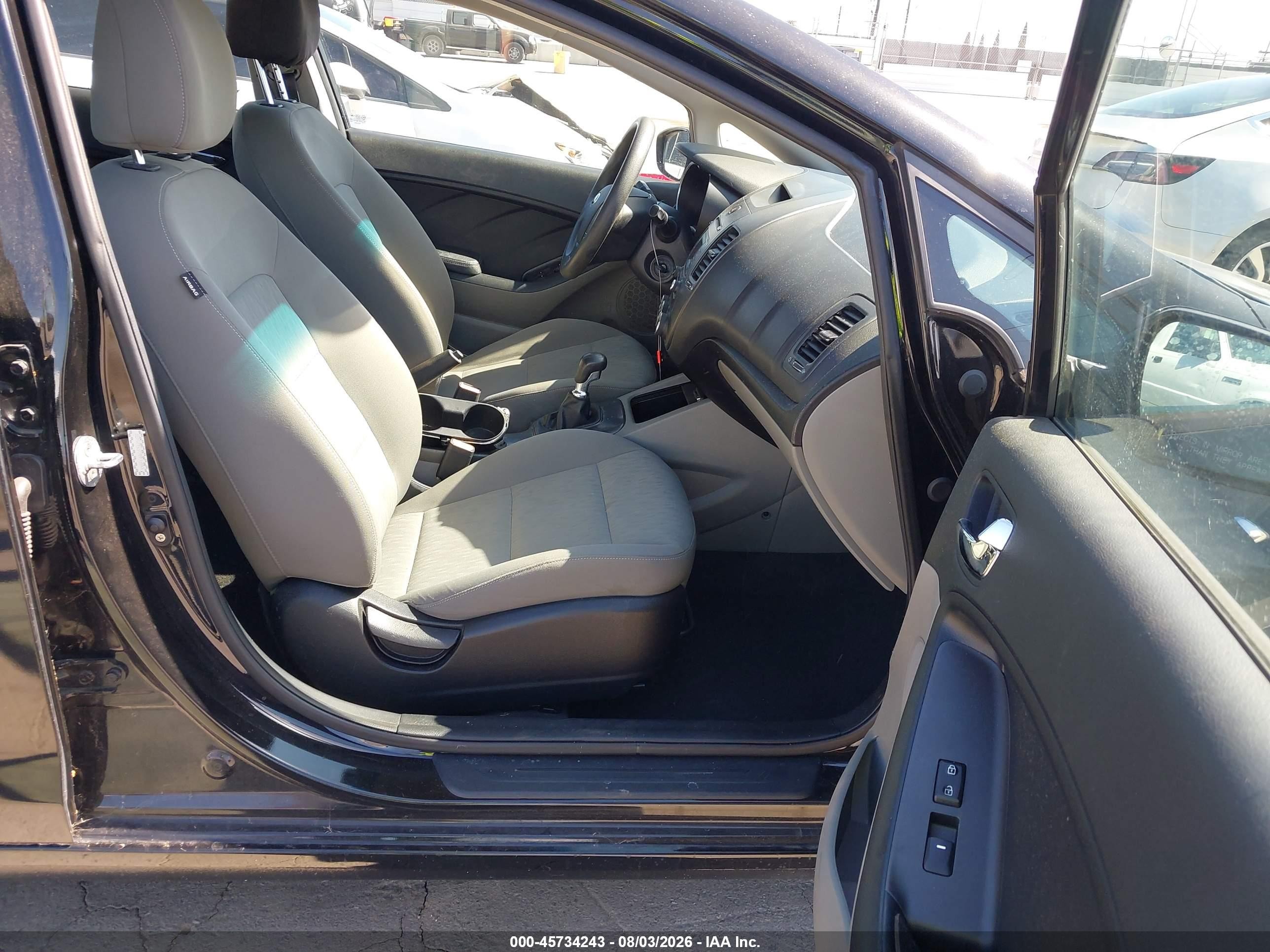 2015 Kia Forte Lx Black vin: KNAFK4A6XF5425488