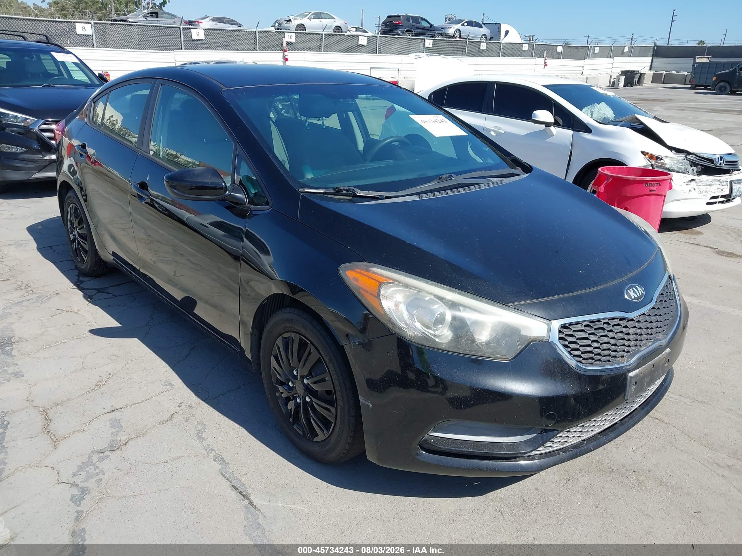 2015 Kia Forte Lx Black vin: KNAFK4A6XF5425488