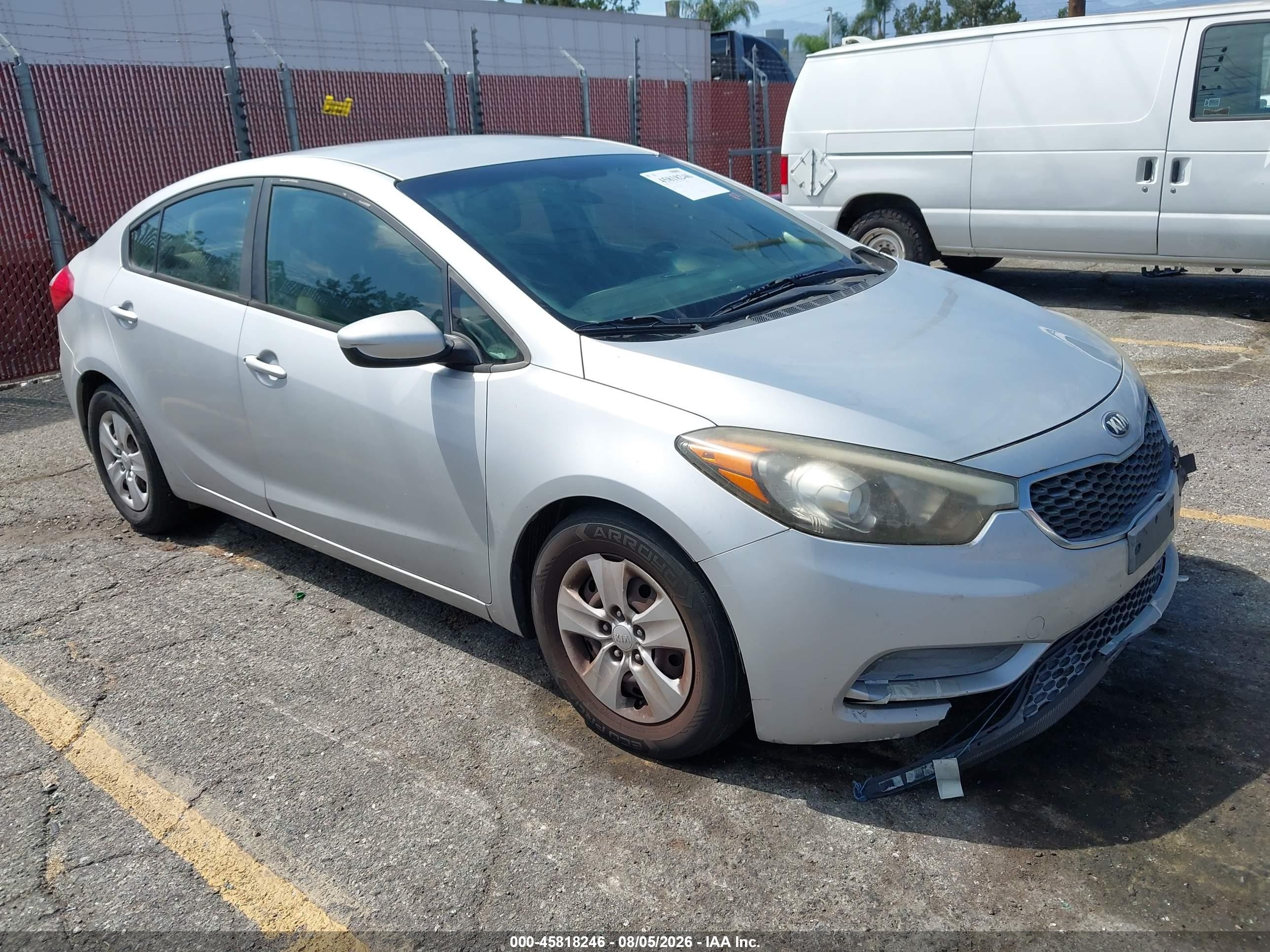 2015 Kia Forte Lx Silver vin: KNAFK4A6XF5426124