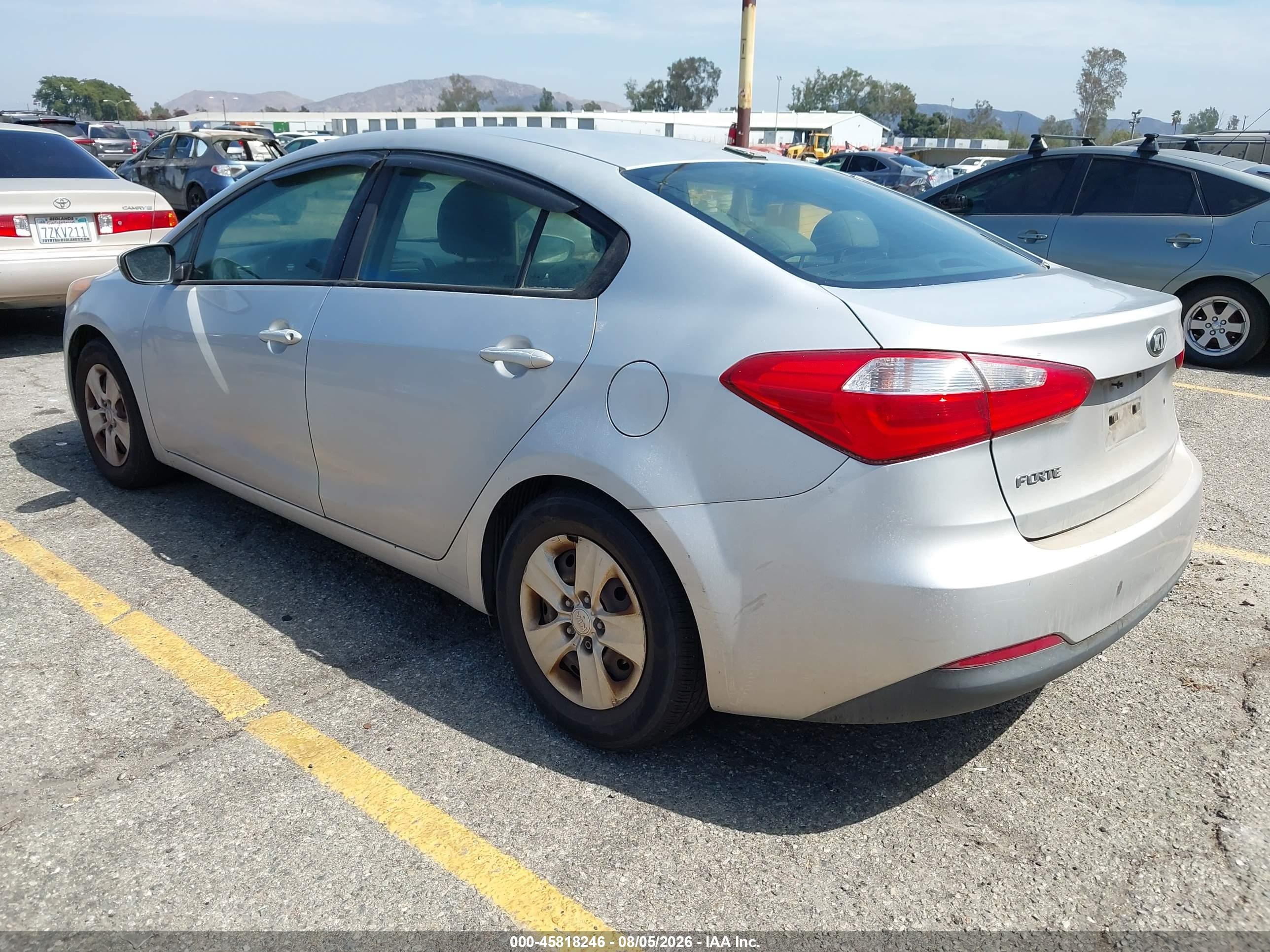 2015 Kia Forte Lx Silver vin: KNAFK4A6XF5426124