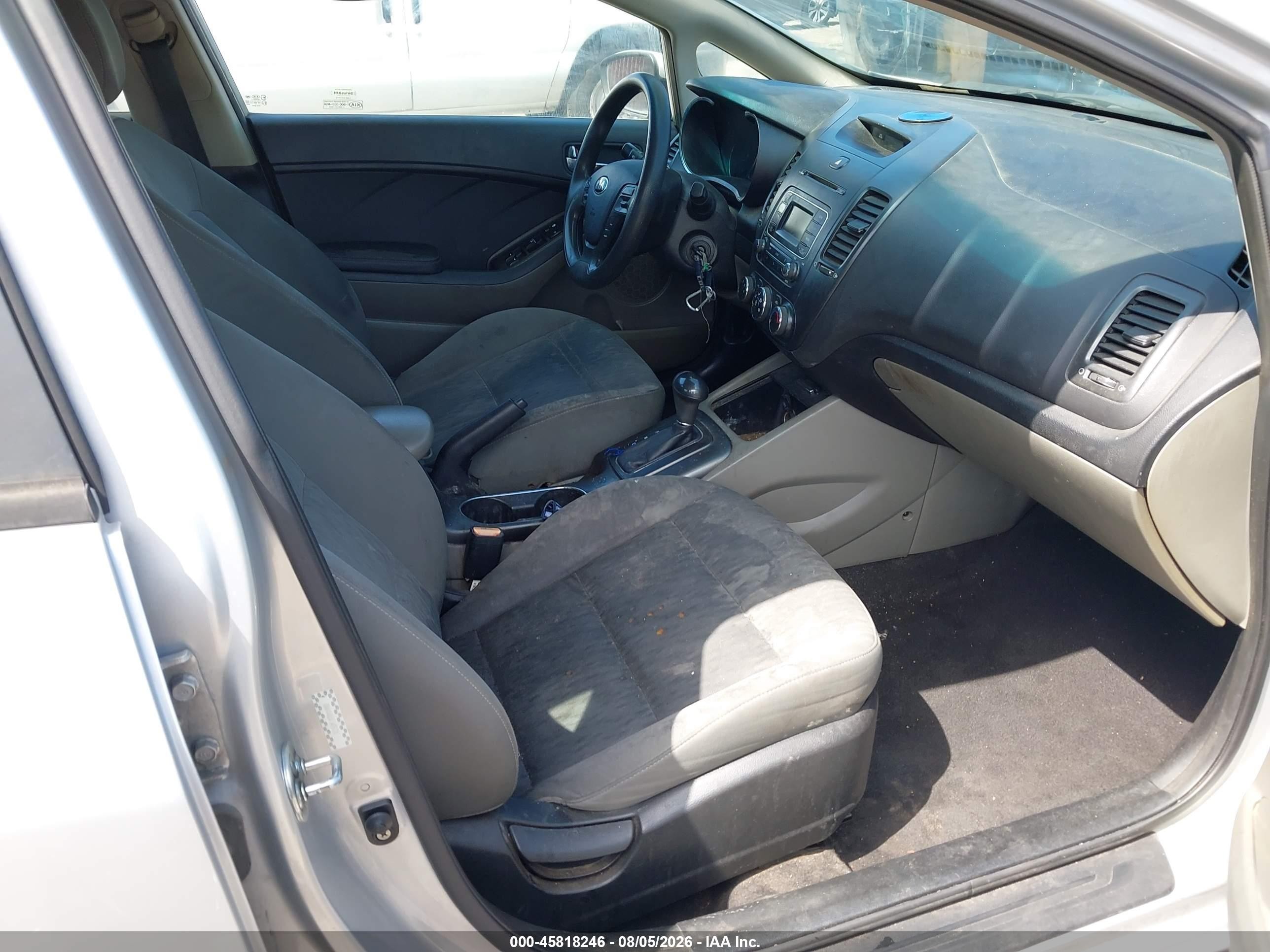 2015 Kia Forte Lx Silver vin: KNAFK4A6XF5426124