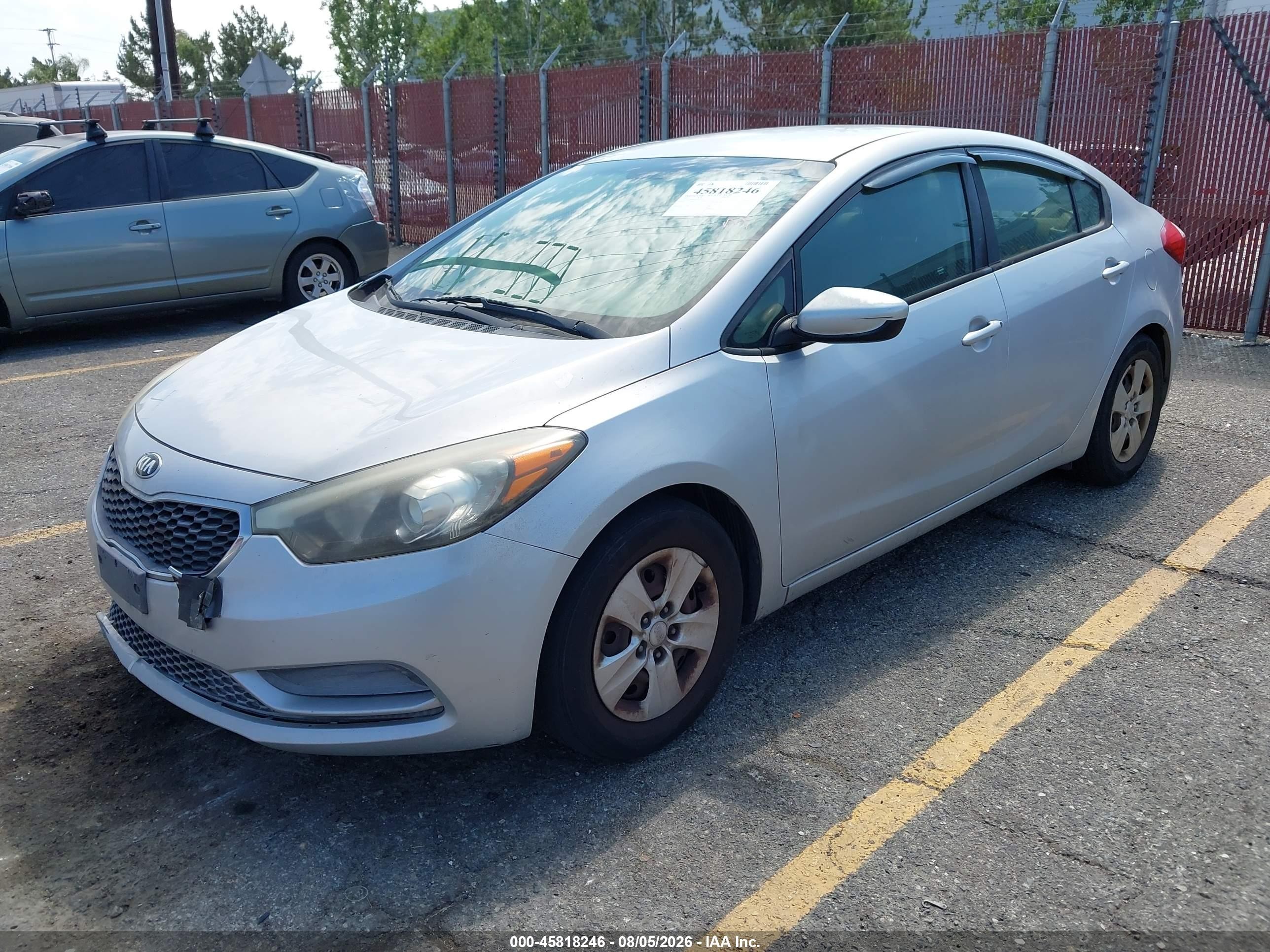 2015 Kia Forte Lx Silver vin: KNAFK4A6XF5426124