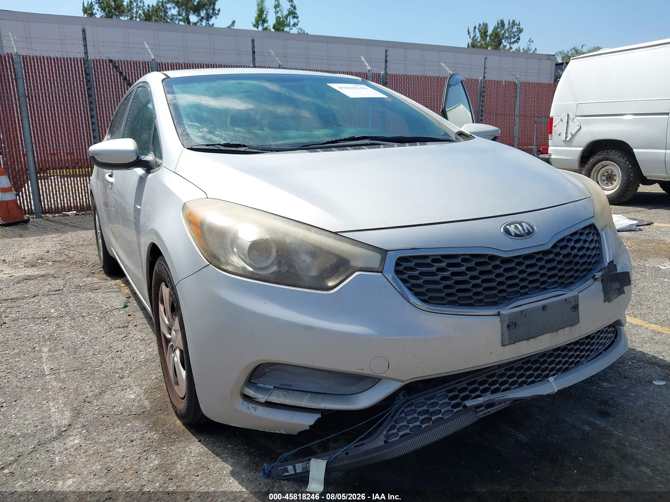 2015 Kia Forte Lx Silver vin: KNAFK4A6XF5426124
