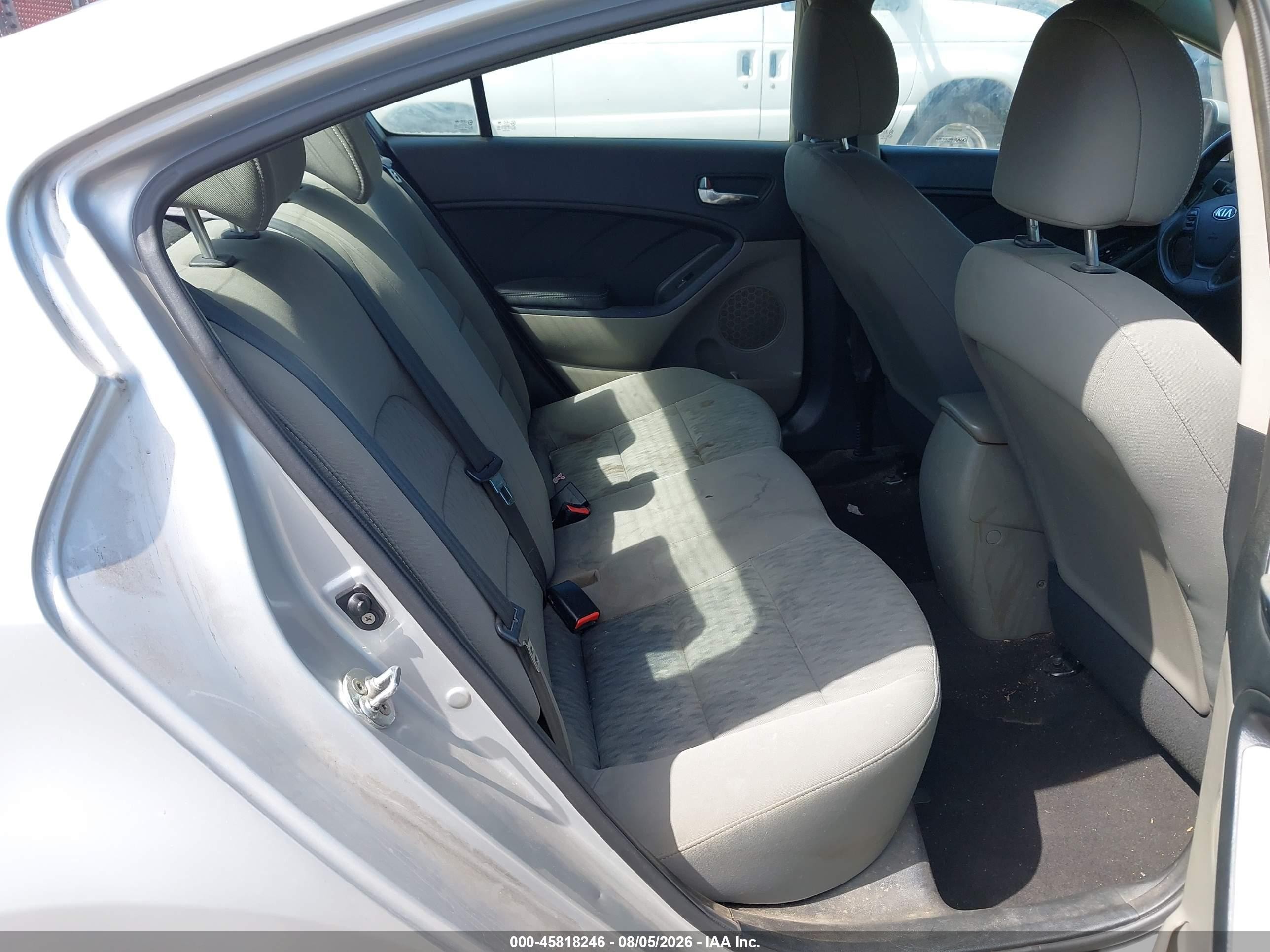 2015 Kia Forte Lx Silver vin: KNAFK4A6XF5426124