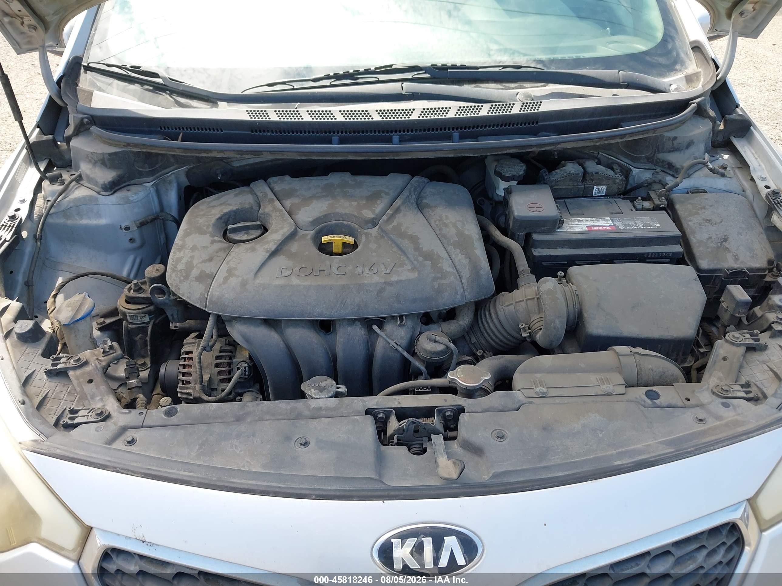2015 Kia Forte Lx Silver vin: KNAFK4A6XF5426124