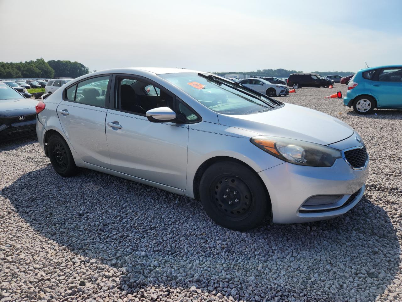 2015 Kia Forte Lx White vin: KNAFK4A6XF5432702