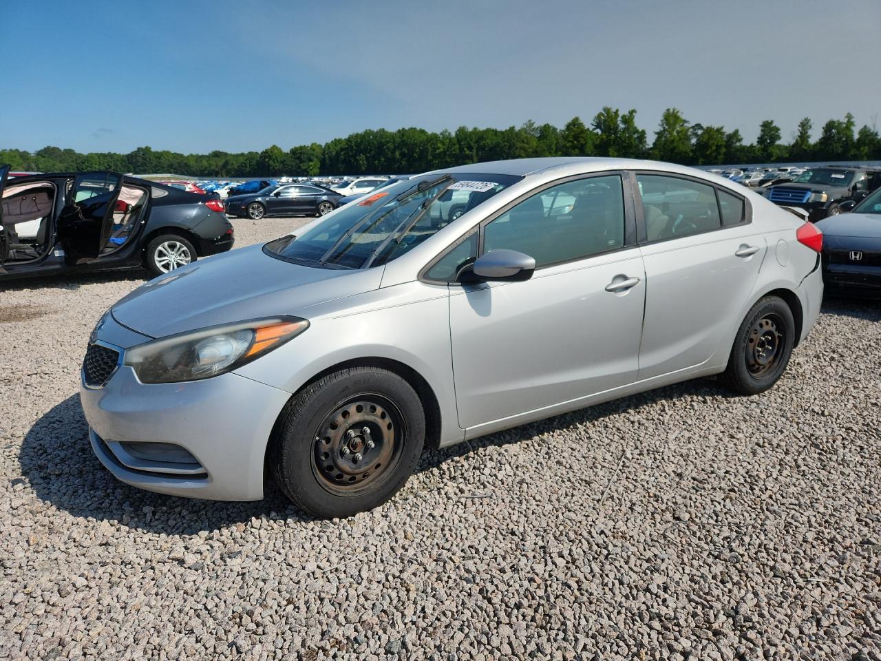 2015 Kia Forte Lx White vin: KNAFK4A6XF5432702