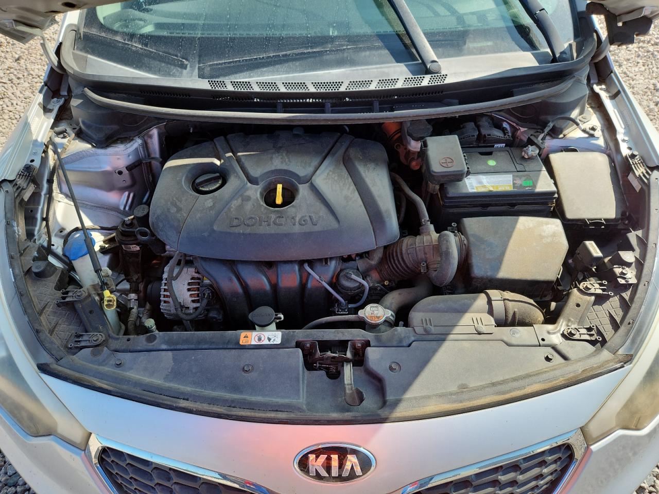 2015 Kia Forte Lx White vin: KNAFK4A6XF5432702