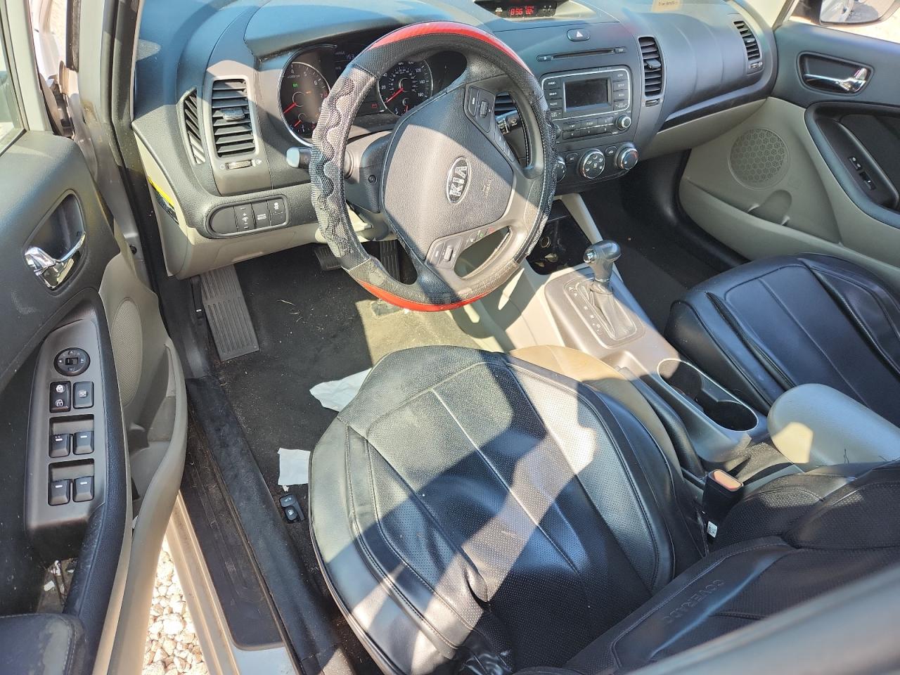 2015 Kia Forte Lx White vin: KNAFK4A6XF5432702