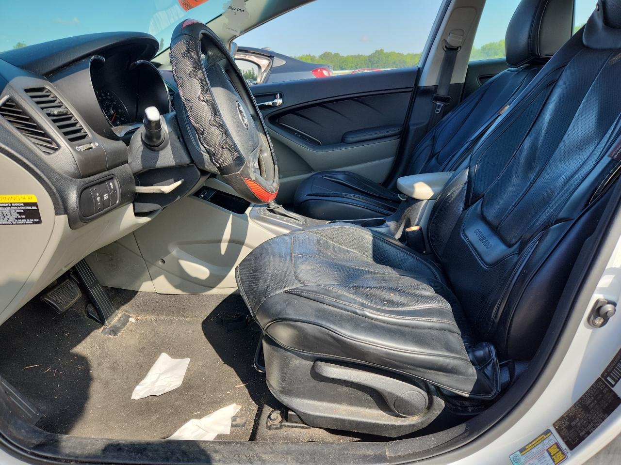 2015 Kia Forte Lx White vin: KNAFK4A6XF5432702