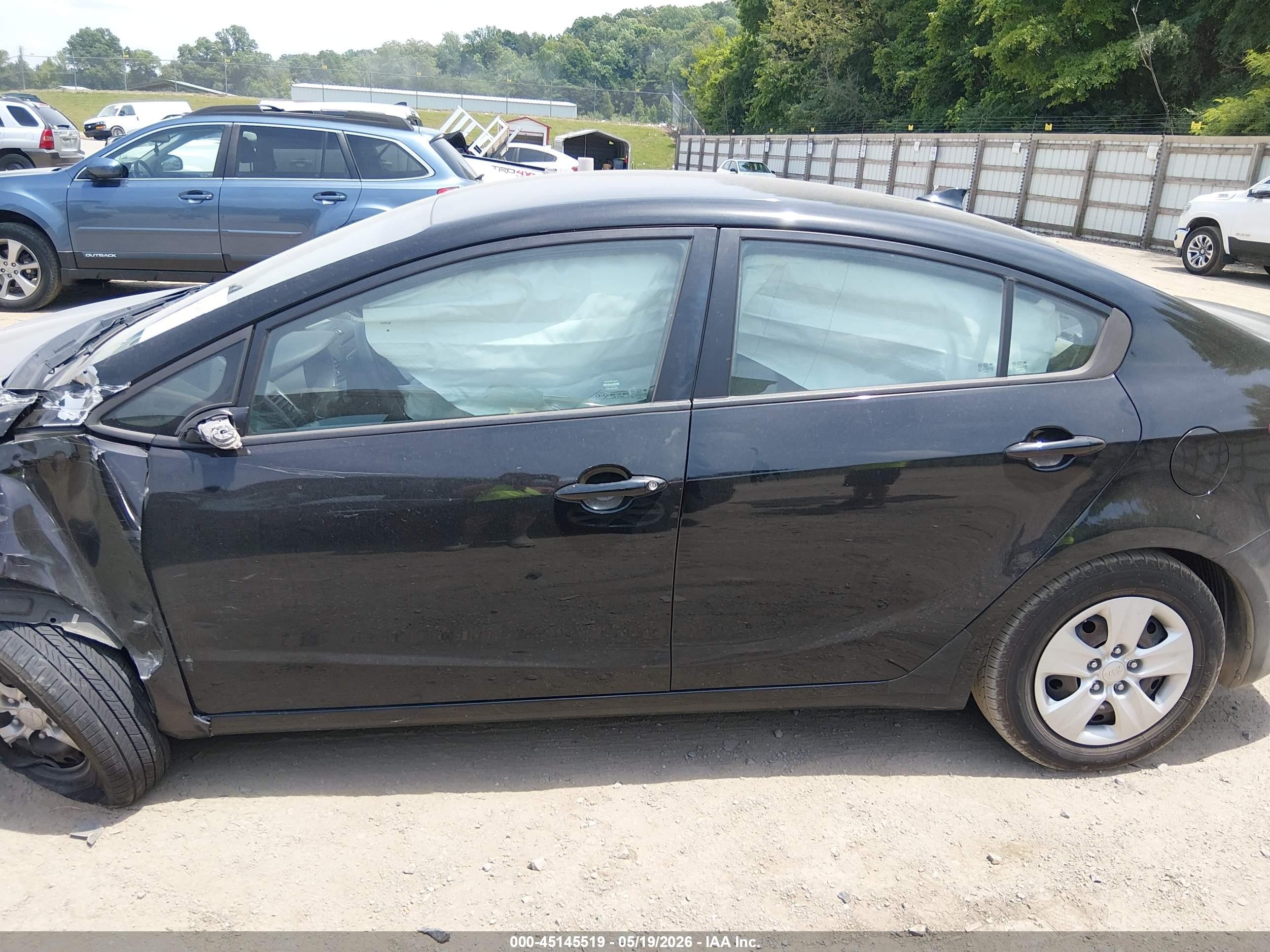 2015 Kia Forte Lx Black vin: KNAFK4A6XF5437026