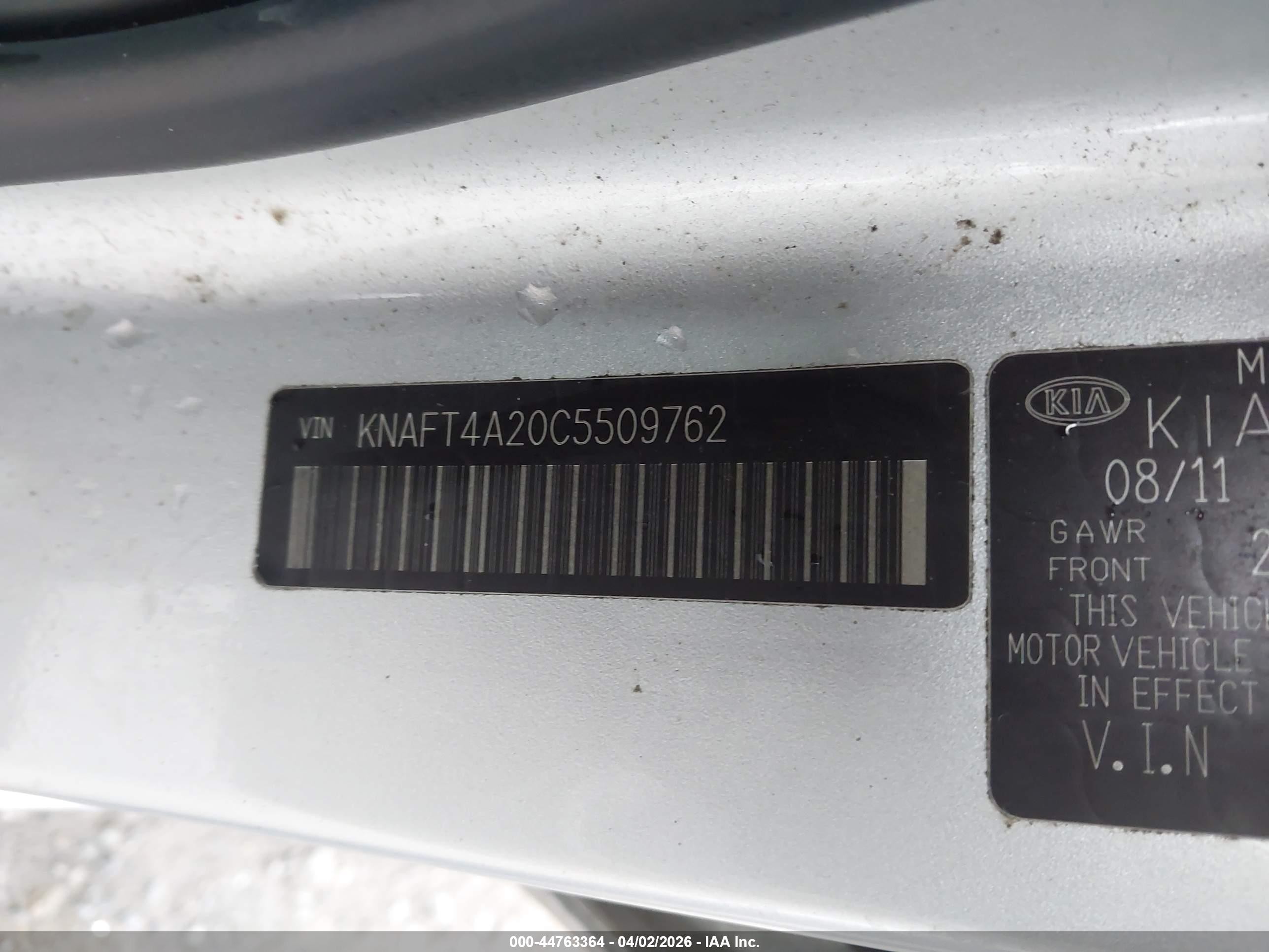 2012 Kia Forte Lx Серебряный vin: KNAFT4A20C5509762