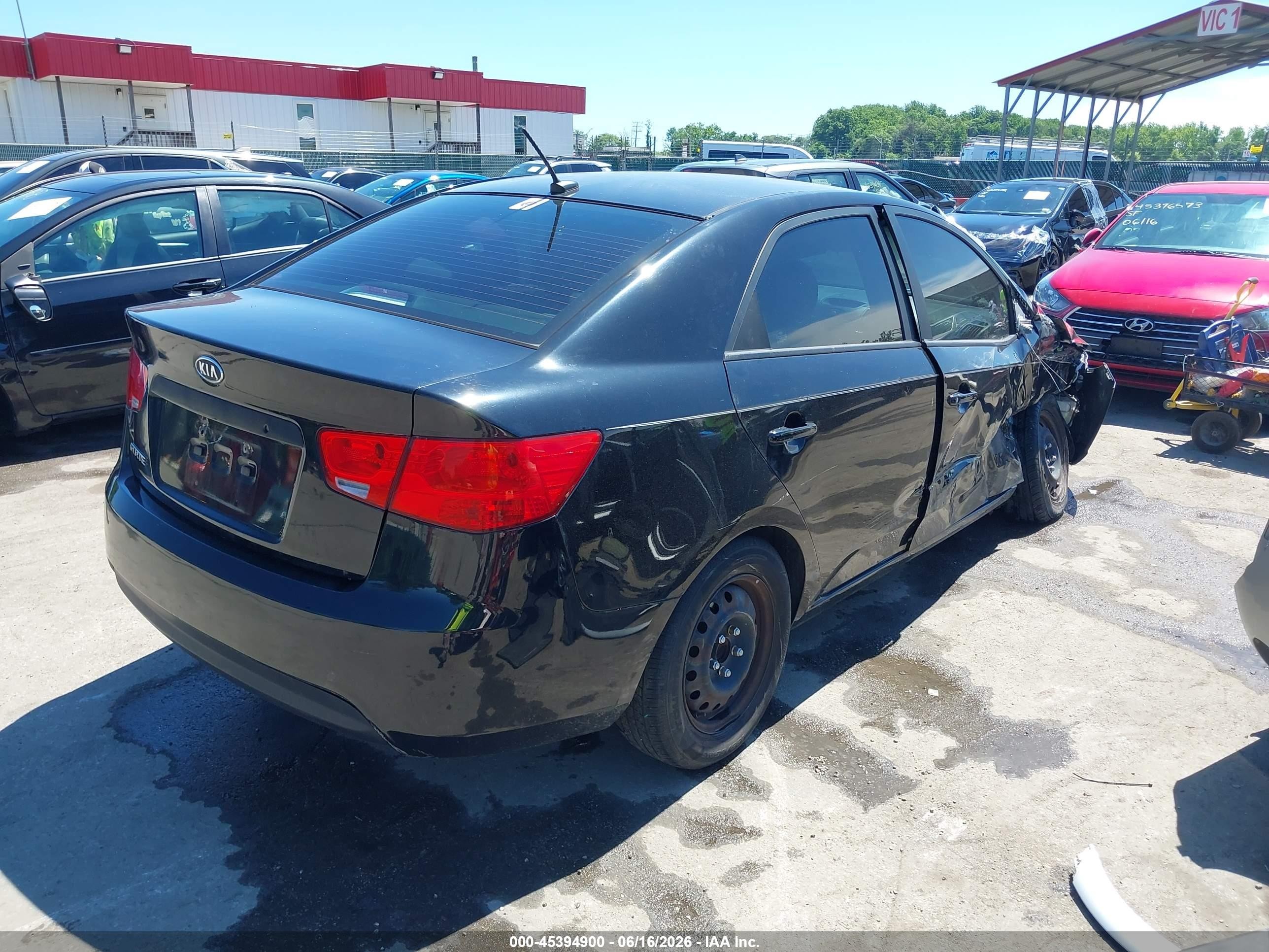 2010 Kia Forte Lx Black vin: KNAFT4A23A5212885