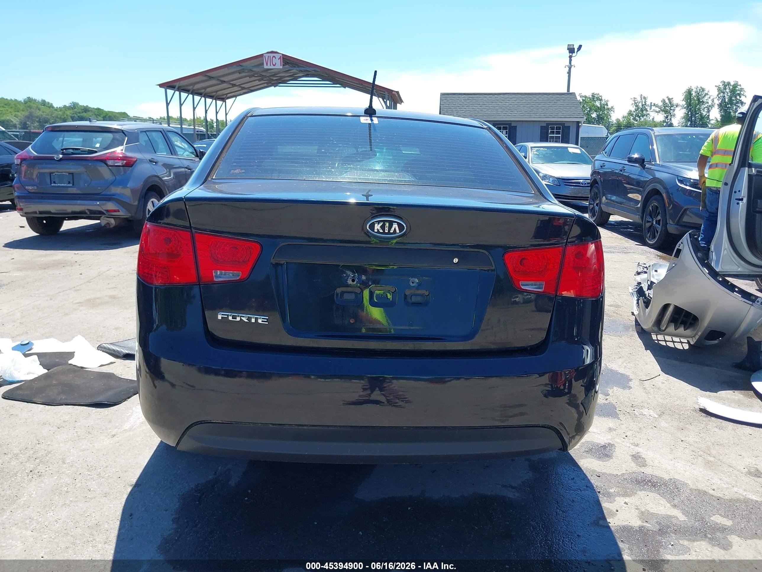 2010 Kia Forte Lx Black vin: KNAFT4A23A5212885