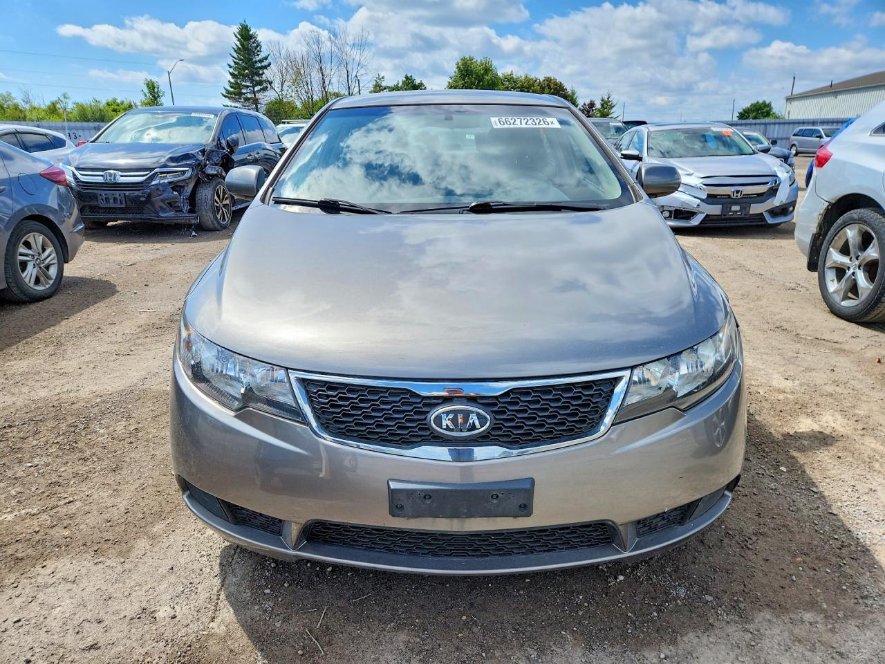 2011 Kia Forte Lx Gray vin: KNAFT4A23B5320117