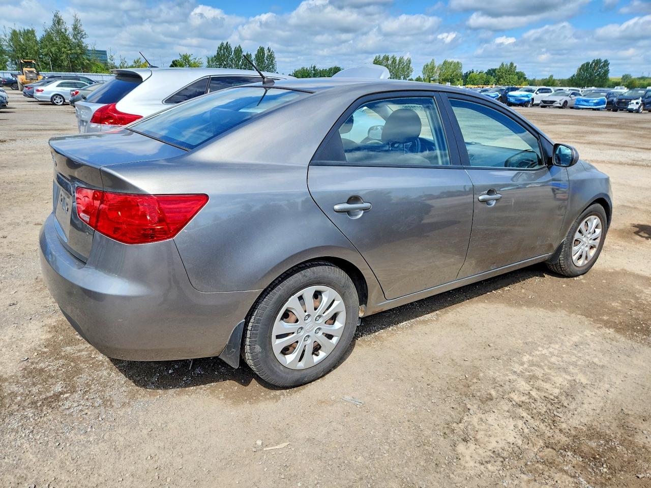 2011 Kia Forte Lx Gray vin: KNAFT4A23B5320117