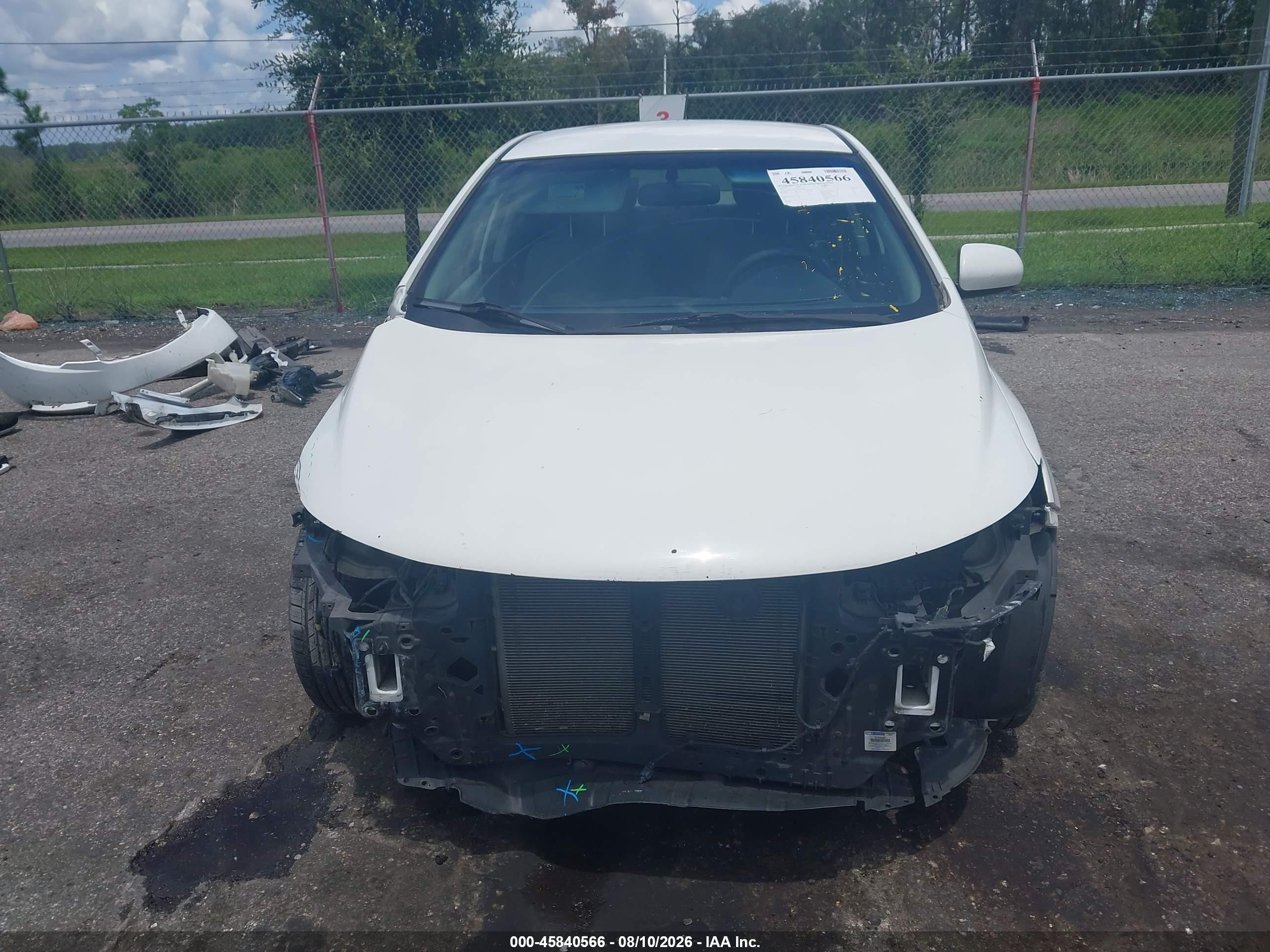 2011 Kia Forte Lx White vin: KNAFT4A23B5434487