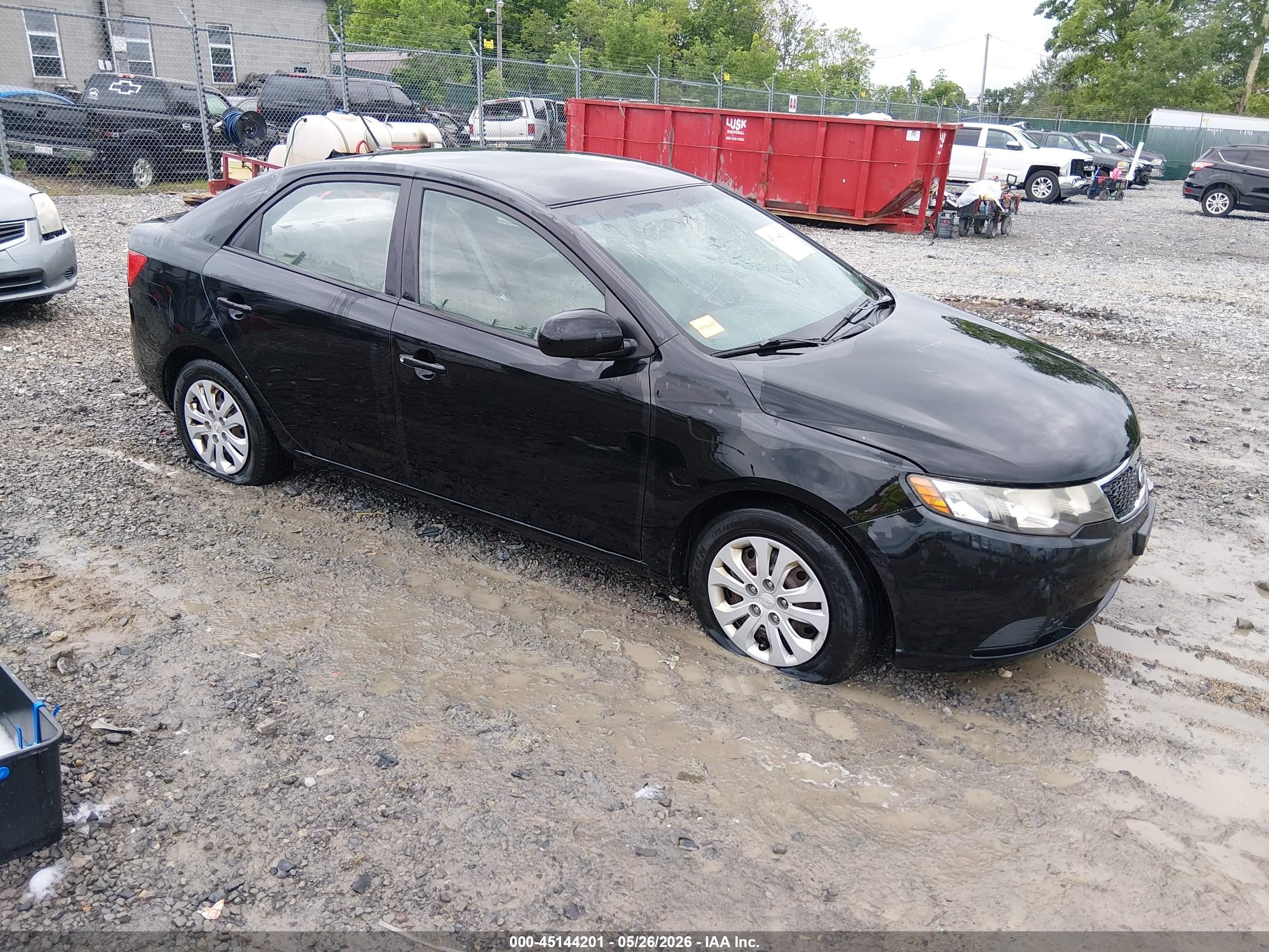 2013 Kia Forte Lx Black vin: KNAFT4A23D5680801