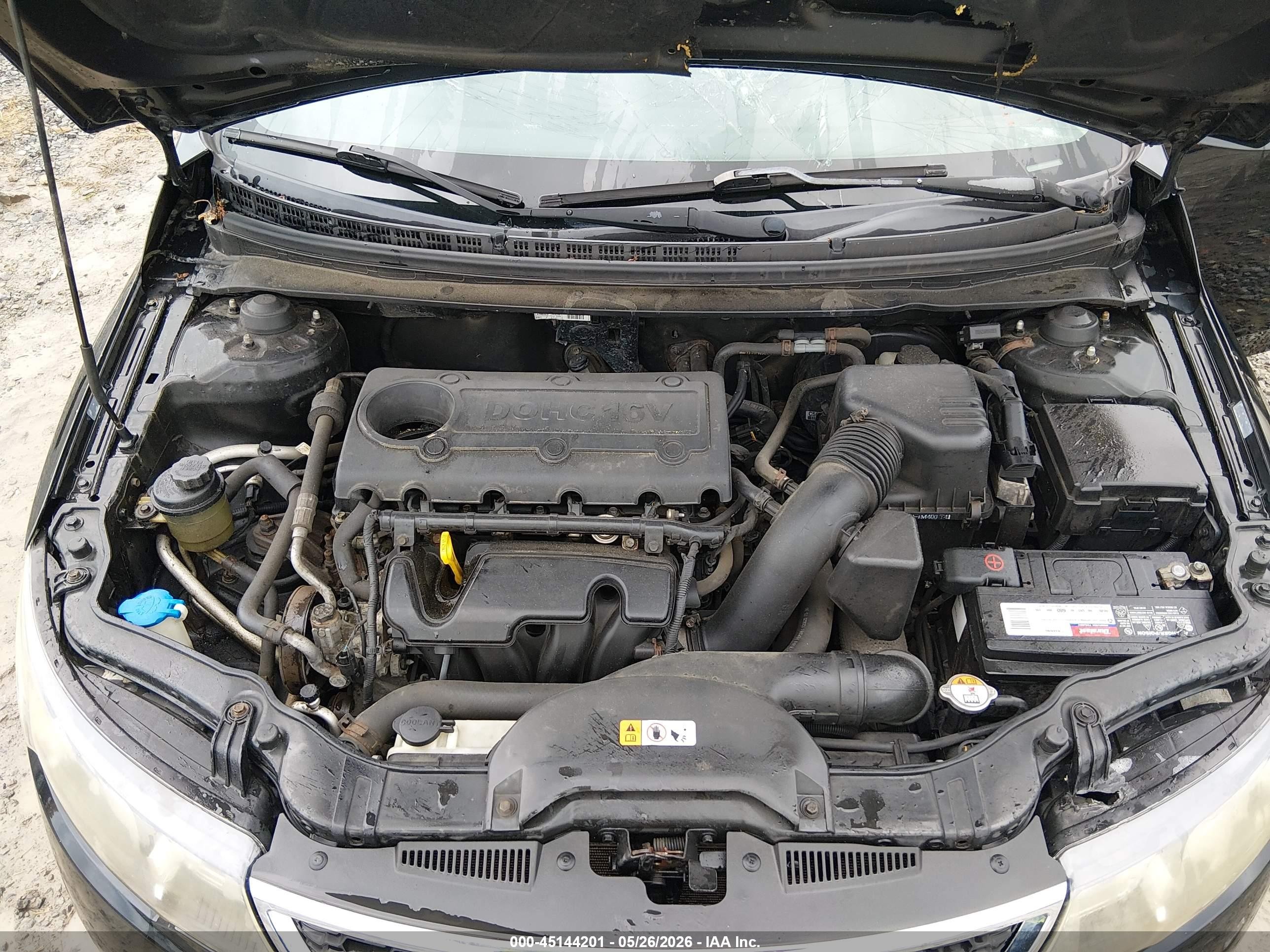 2013 Kia Forte Lx Black vin: KNAFT4A23D5680801