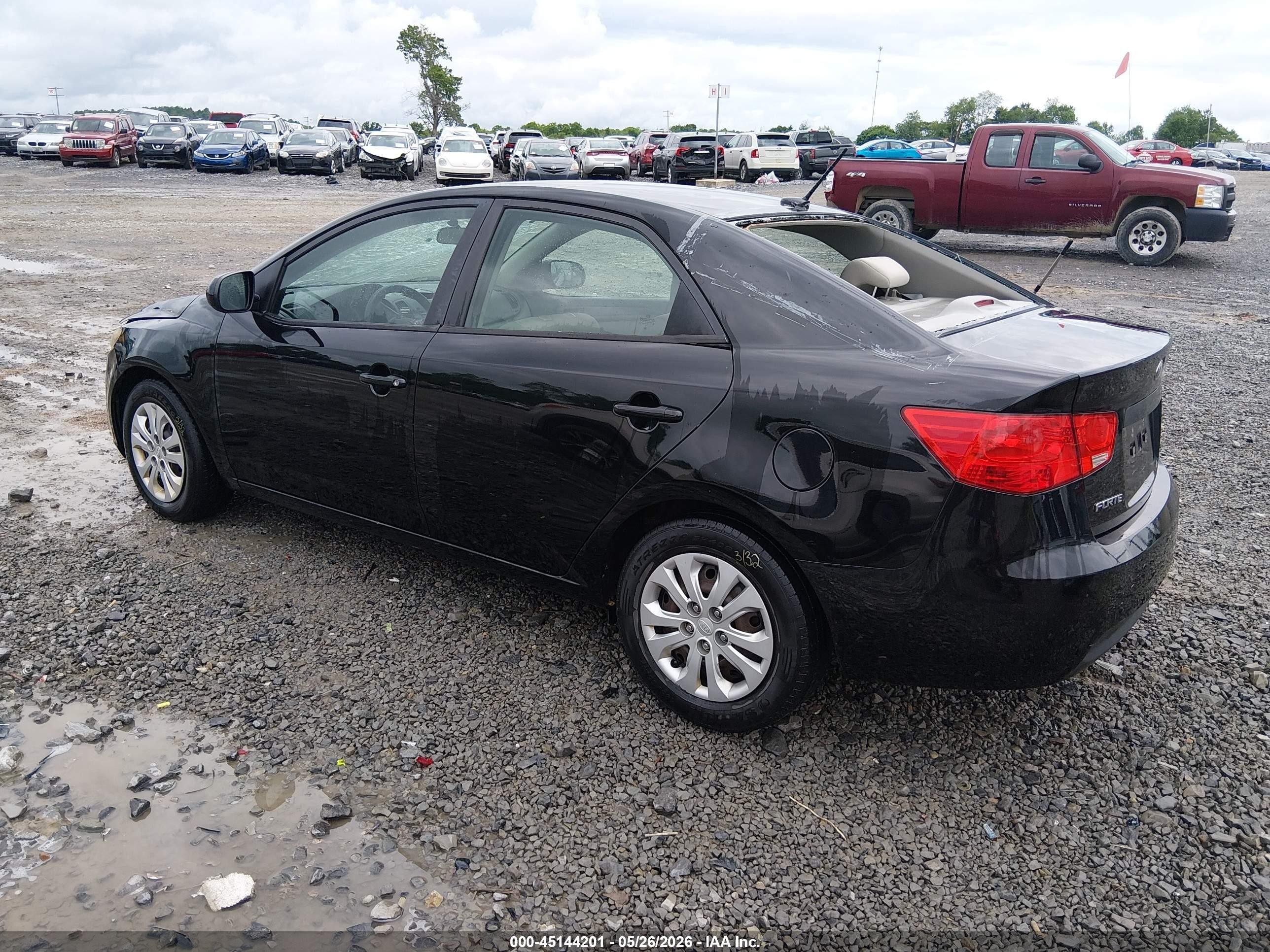 2013 Kia Forte Lx Black vin: KNAFT4A23D5680801