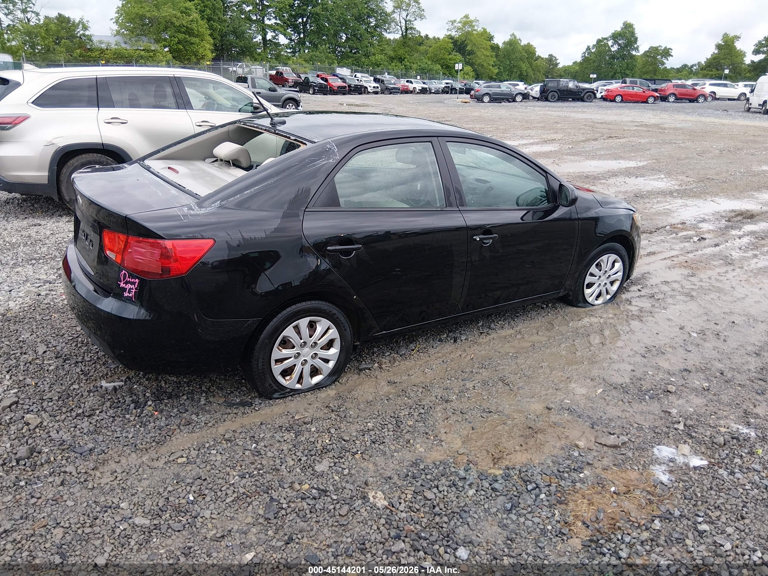 2013 Kia Forte Lx Black vin: KNAFT4A23D5680801