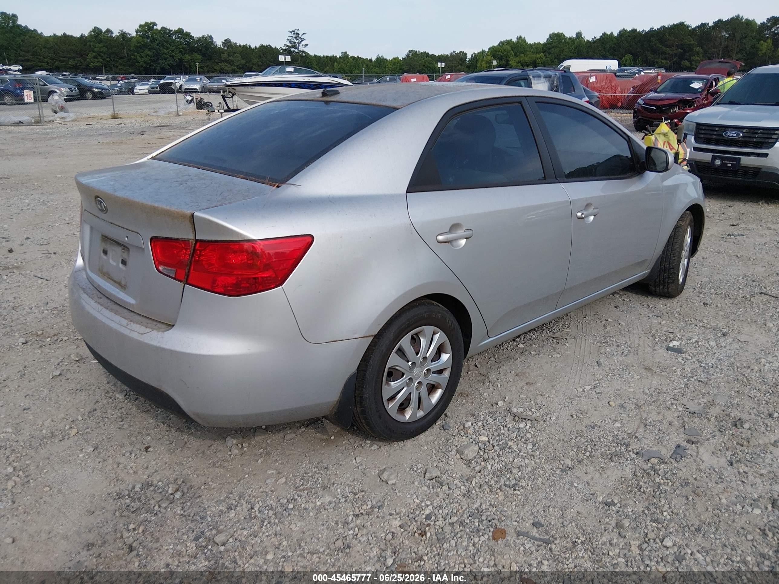 2013 Kia Forte Lx Silver vin: KNAFT4A25D5725754