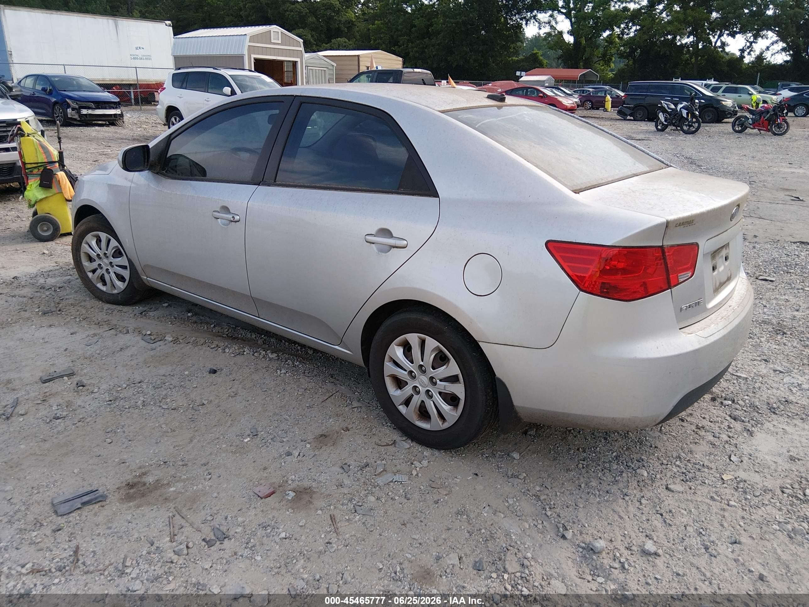 2013 Kia Forte Lx Silver vin: KNAFT4A25D5725754