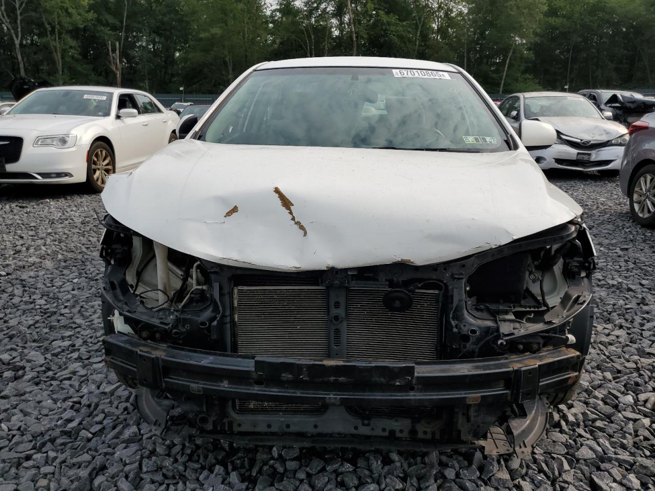 2012 Kia Forte Lx White vin: KNAFT4A26C5586362