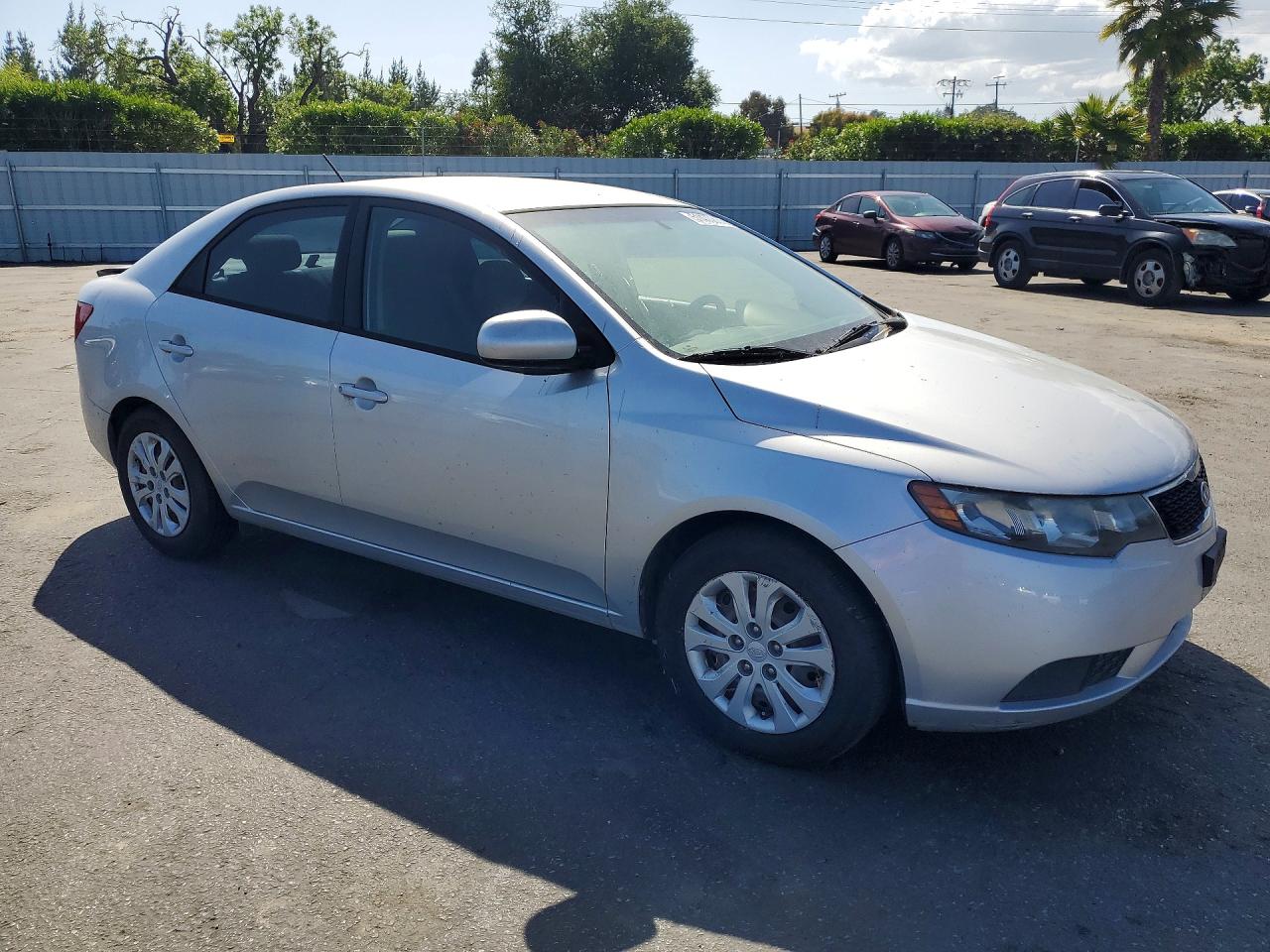 2013 Kia Forte Lx Silver vin: KNAFT4A26D5677374
