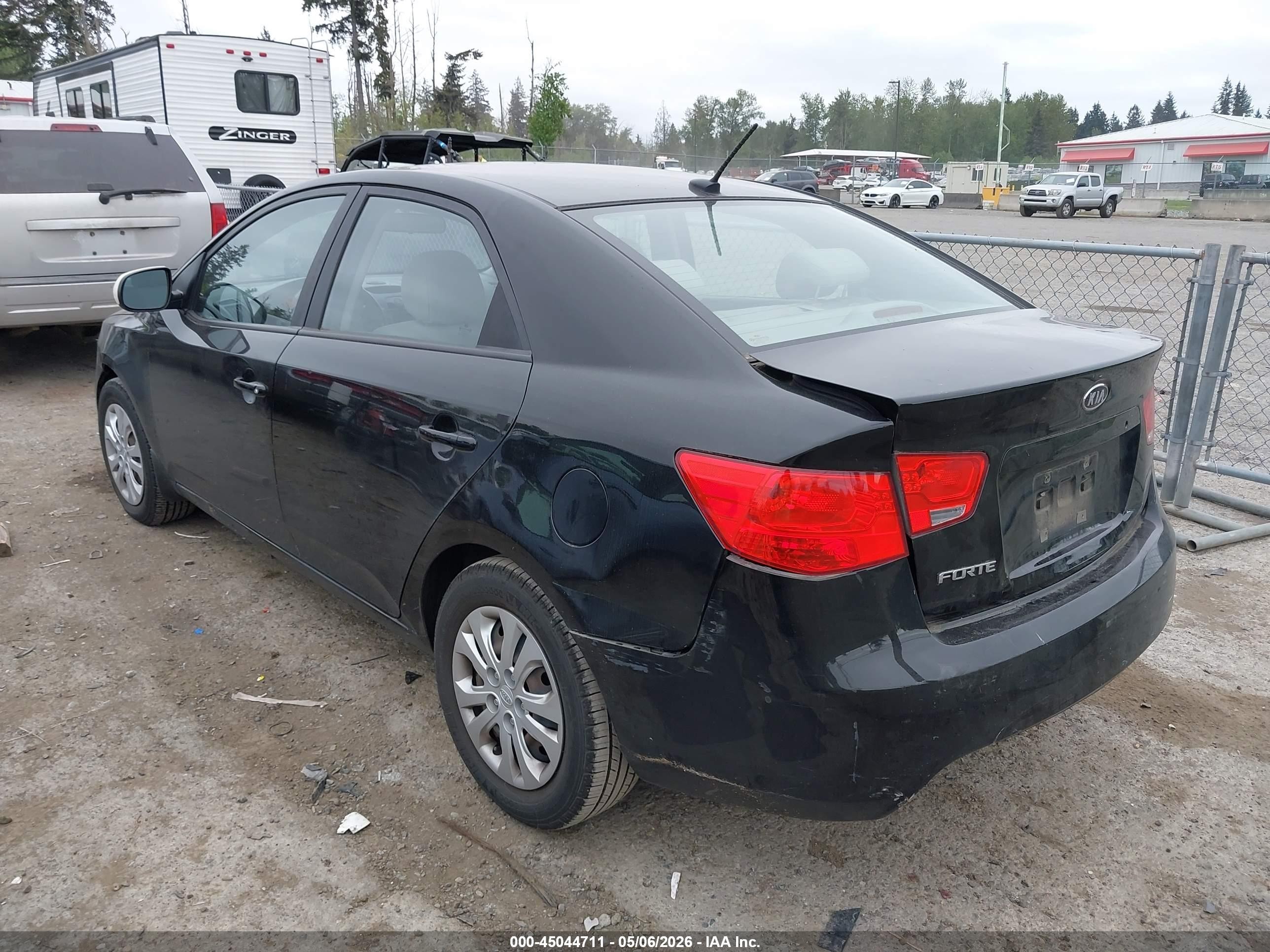 2012 Kia Forte Lx Черный vin: KNAFT4A28C5563570