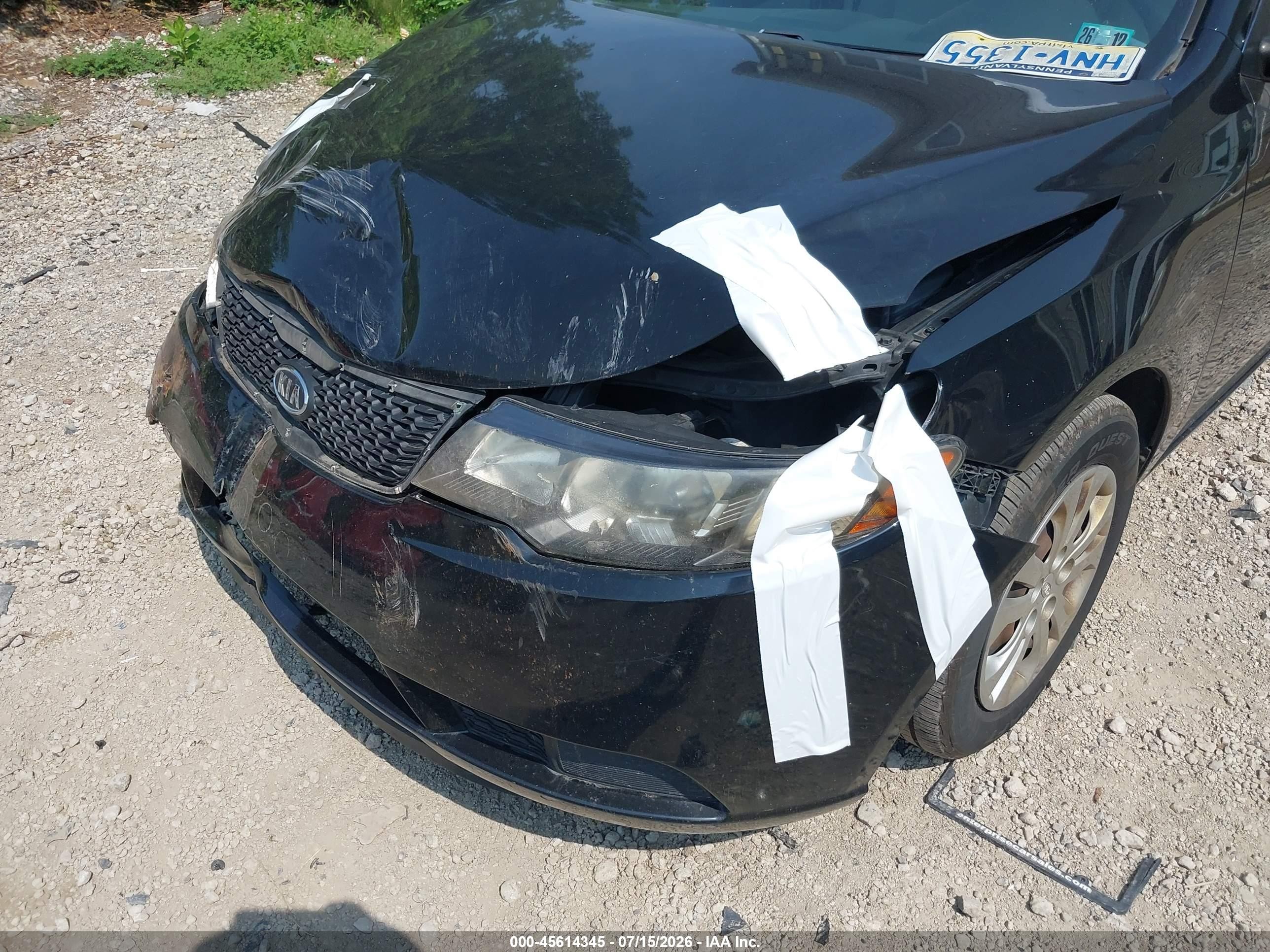 2012 Kia Forte Lx Black vin: KNAFT4A29C5476714