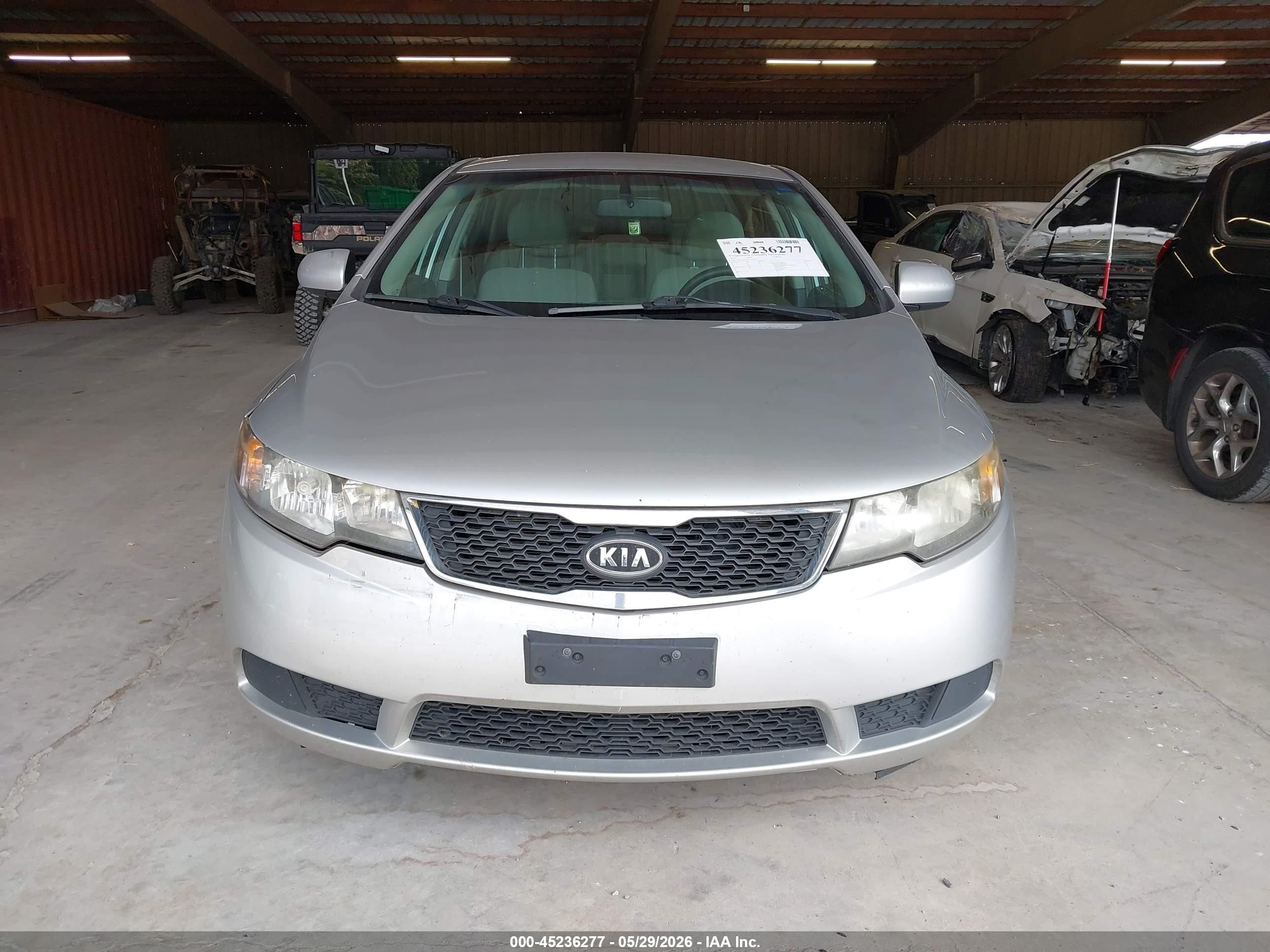 2012 Kia Forte Lx Silver vin: KNAFT4A29C5642505
