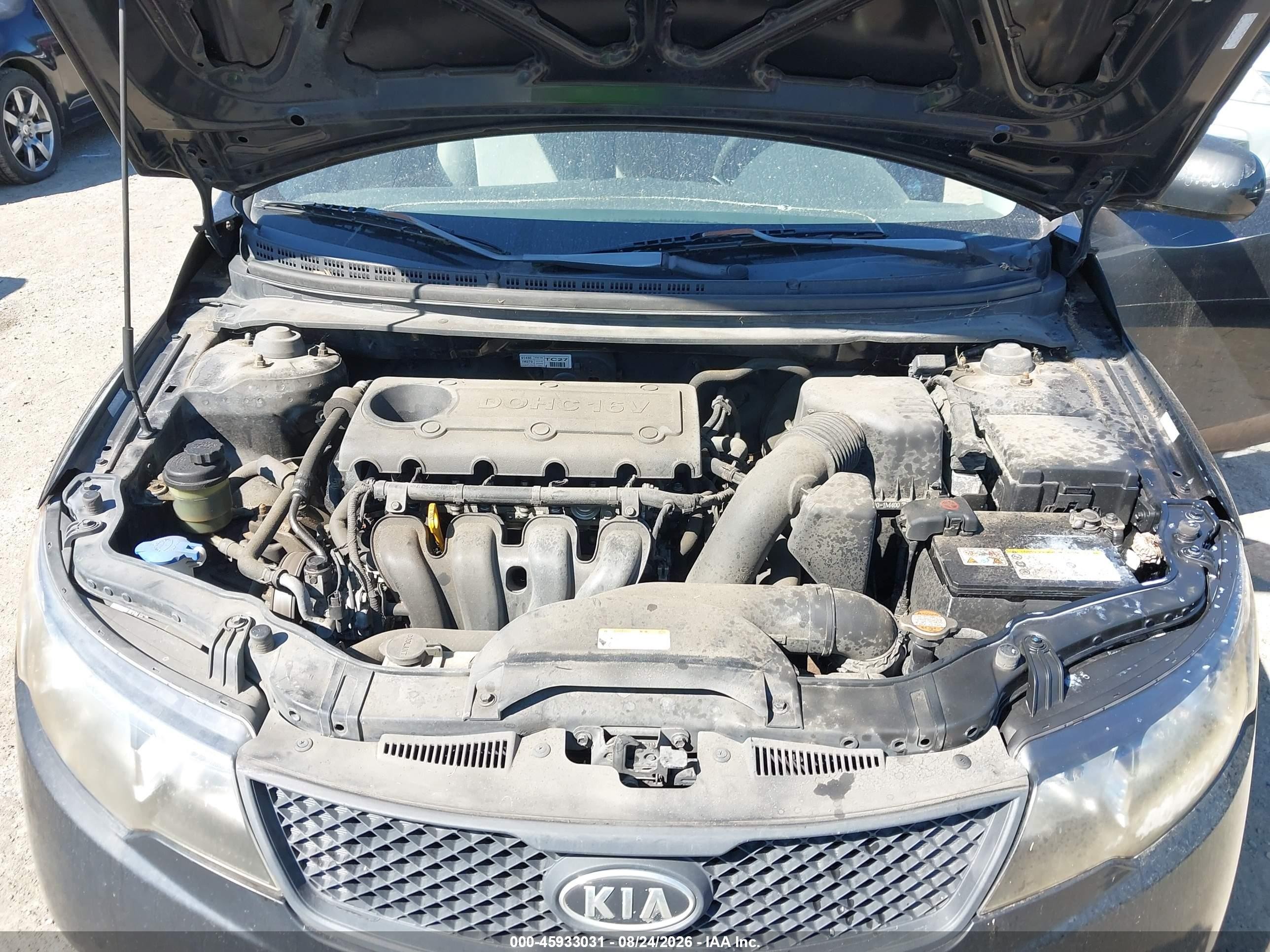2010 Kia Forte Lx Black vin: KNAFT4A2XA5048003