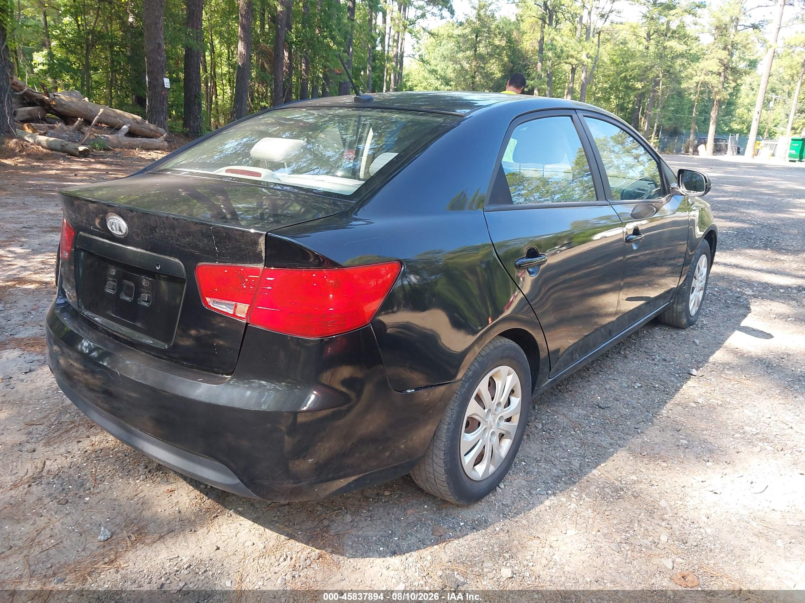 2010 Kia Forte Lx Черный vin: KNAFT4A2XA5169291