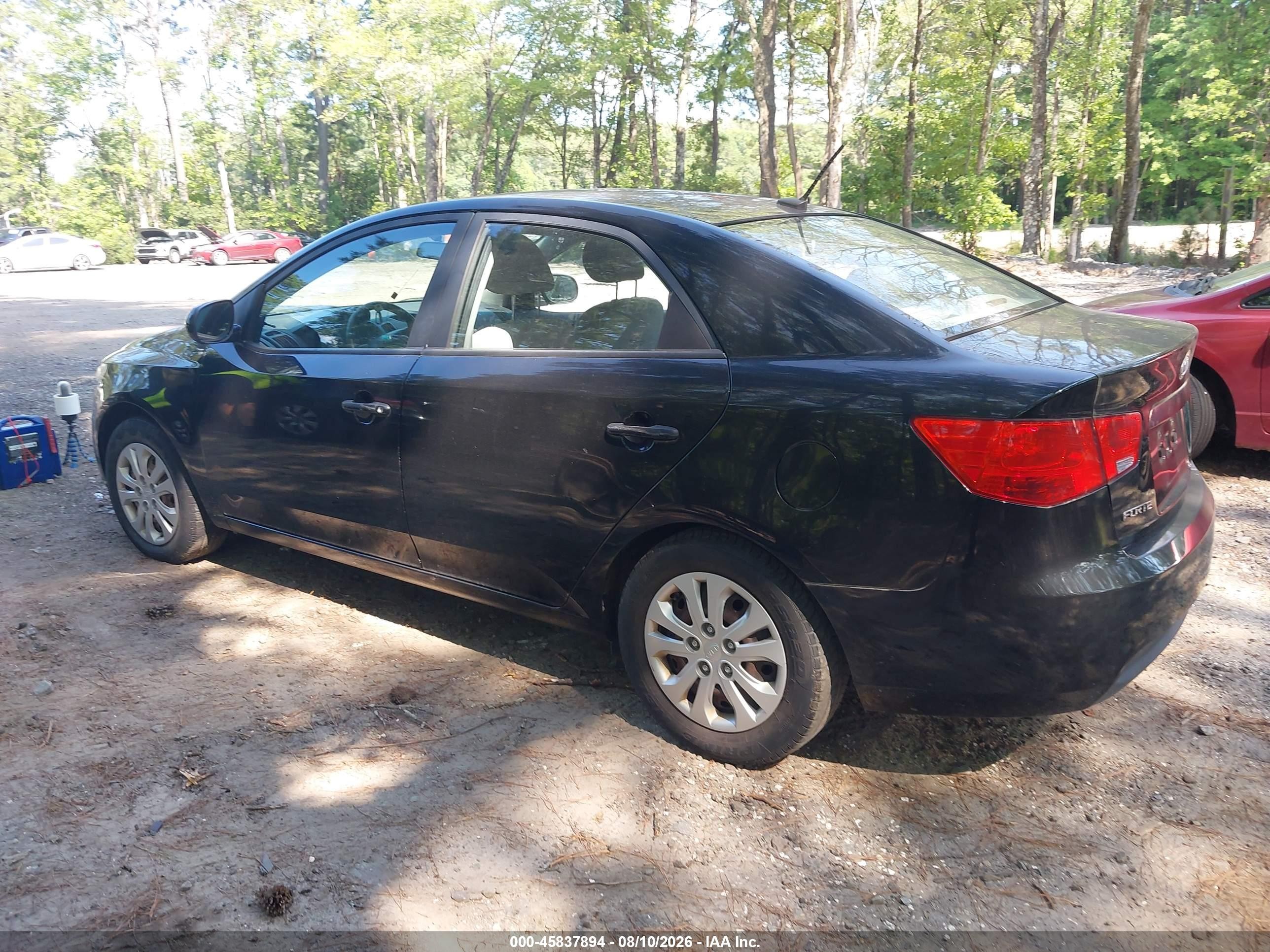 2010 Kia Forte Lx Черный vin: KNAFT4A2XA5169291