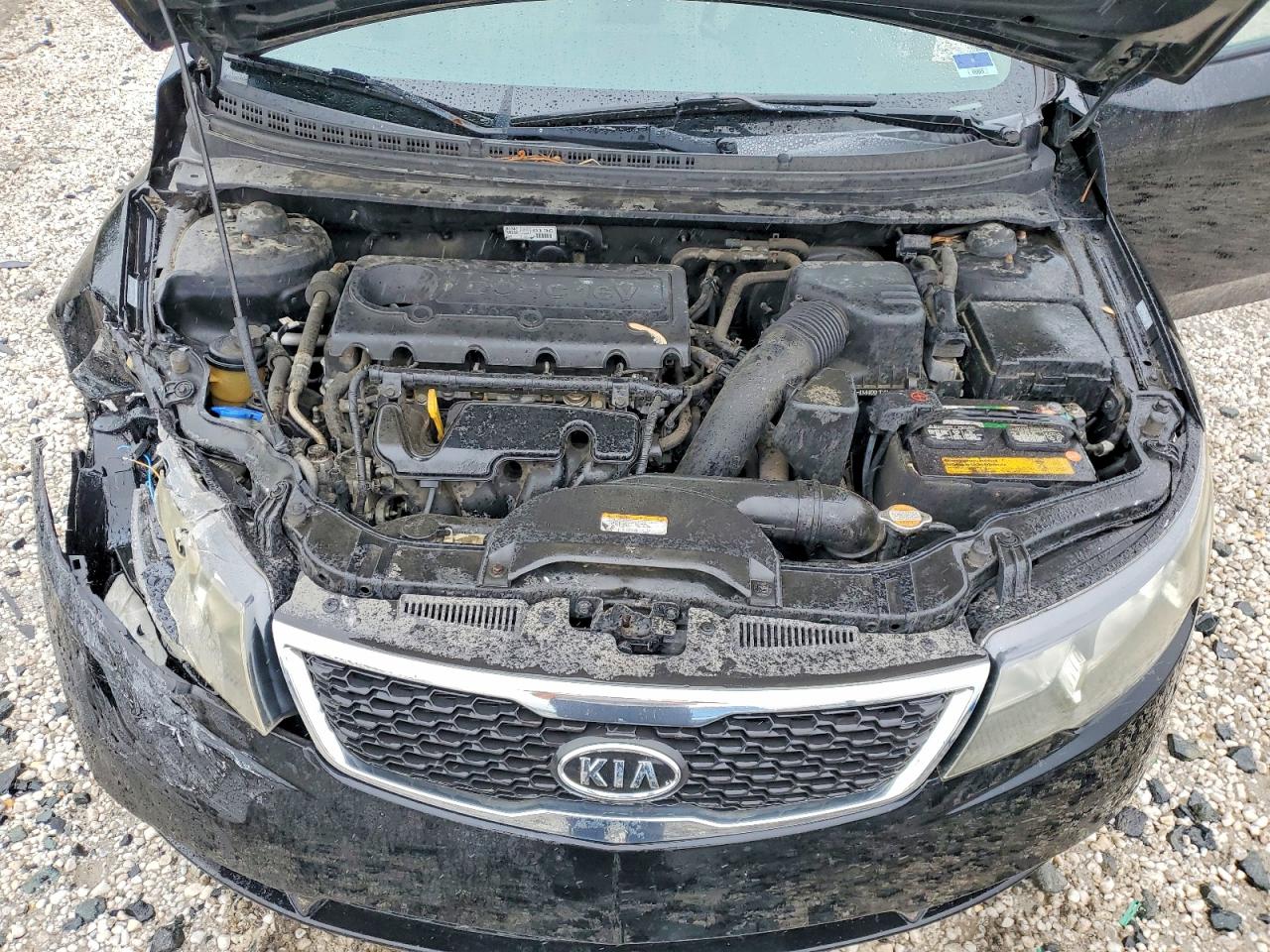 2011 Kia Forte Lx Black vin: KNAFT4A2XB5370271