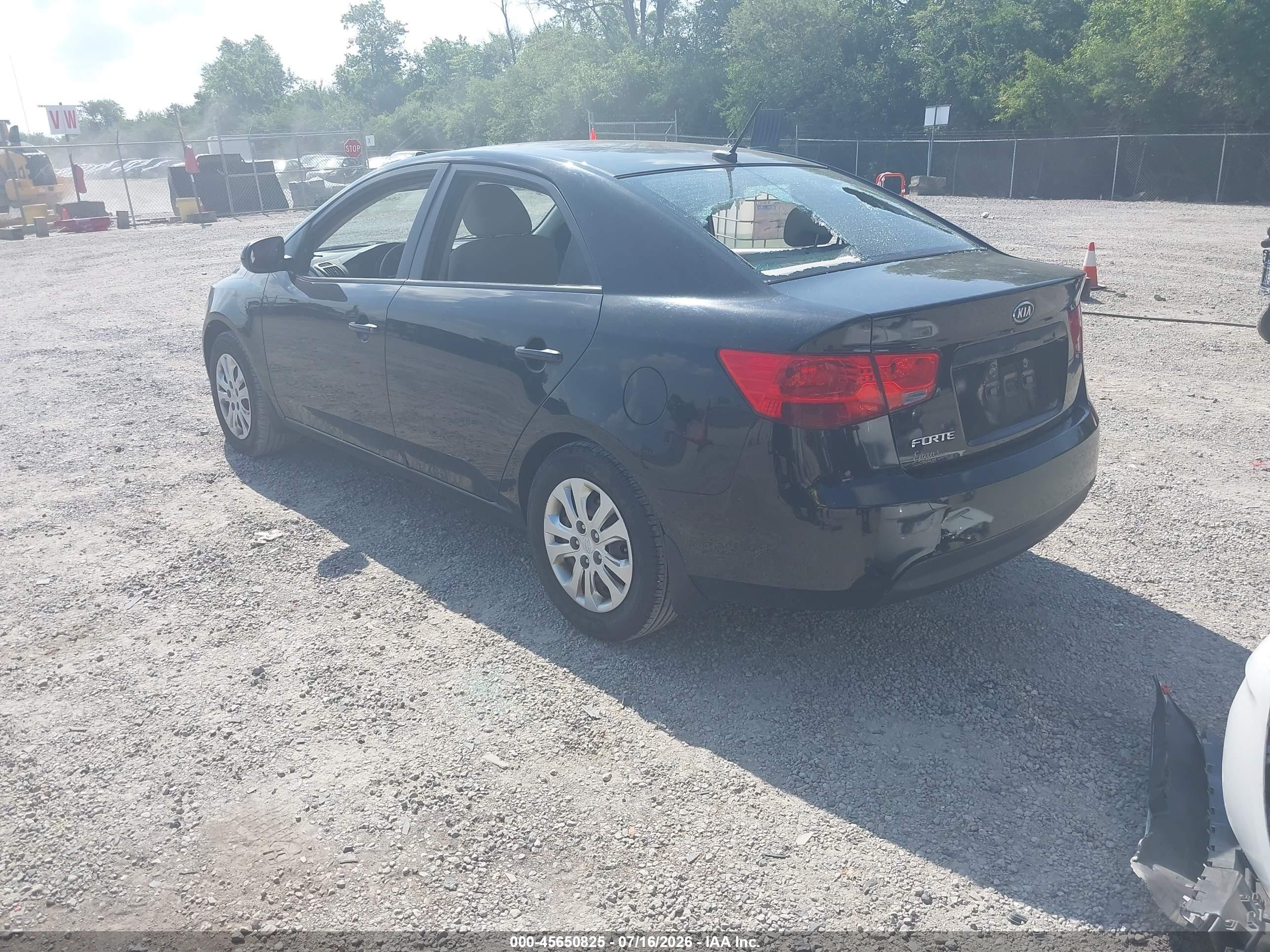 2011 Kia Forte Lx Black vin: KNAFT4A2XB5376328