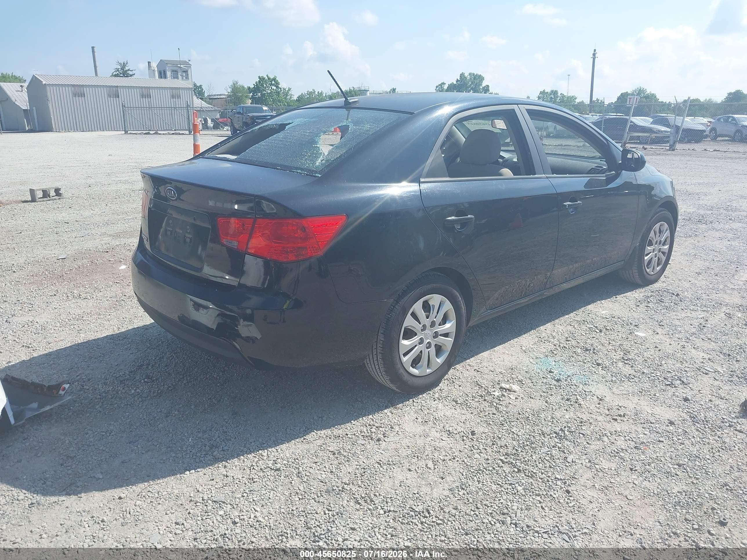 2011 Kia Forte Lx Black vin: KNAFT4A2XB5376328