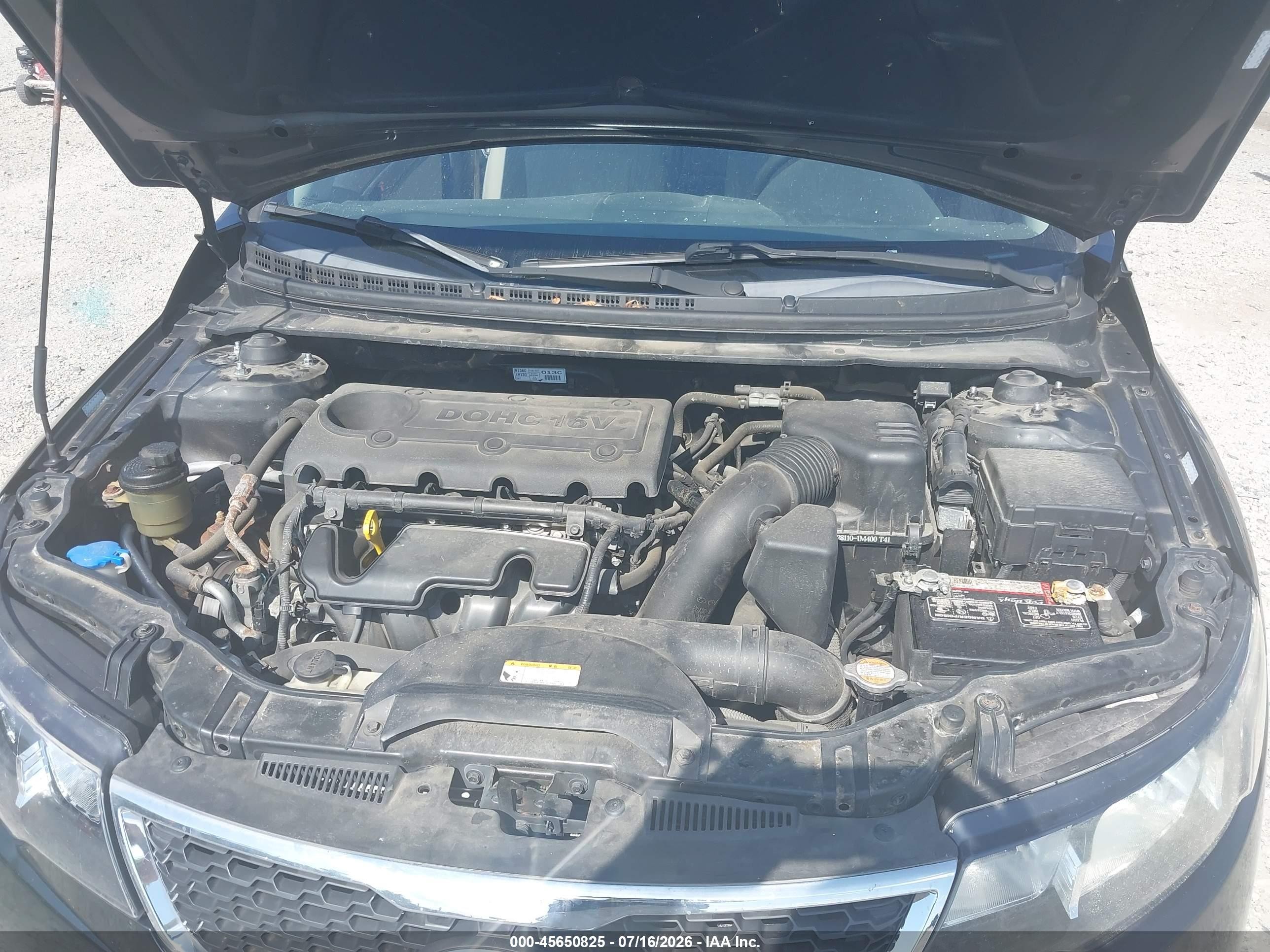 2011 Kia Forte Lx Black vin: KNAFT4A2XB5376328