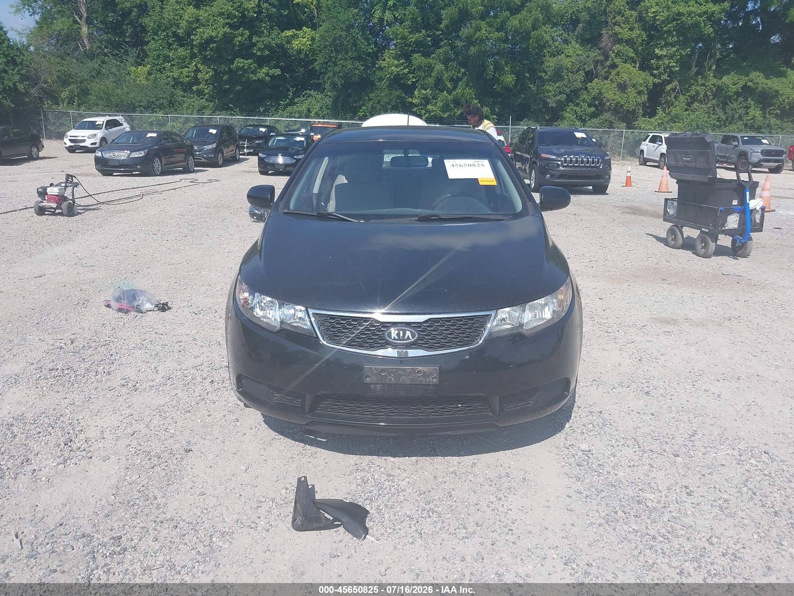 2011 Kia Forte Lx Black vin: KNAFT4A2XB5376328
