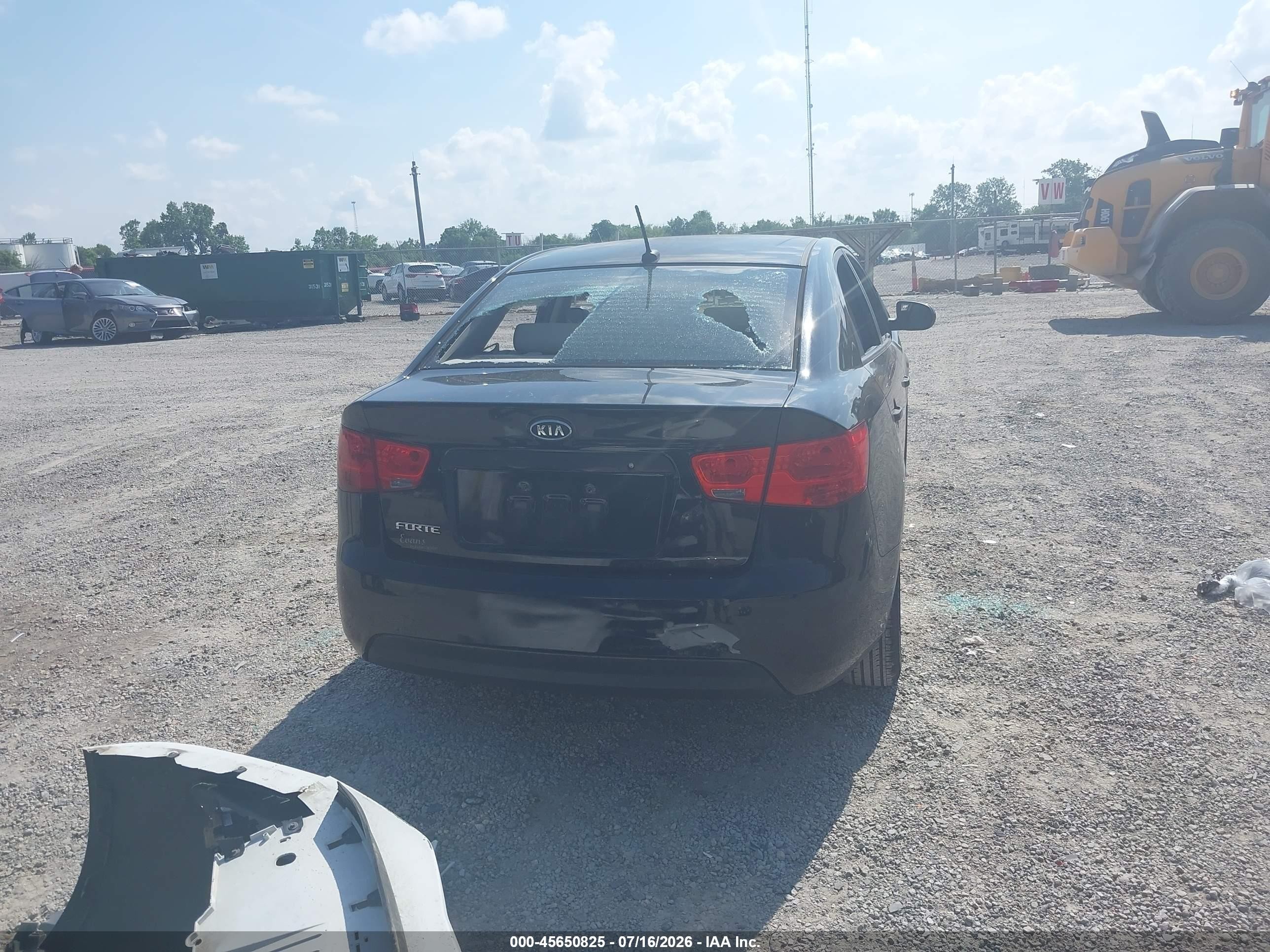 2011 Kia Forte Lx Black vin: KNAFT4A2XB5376328