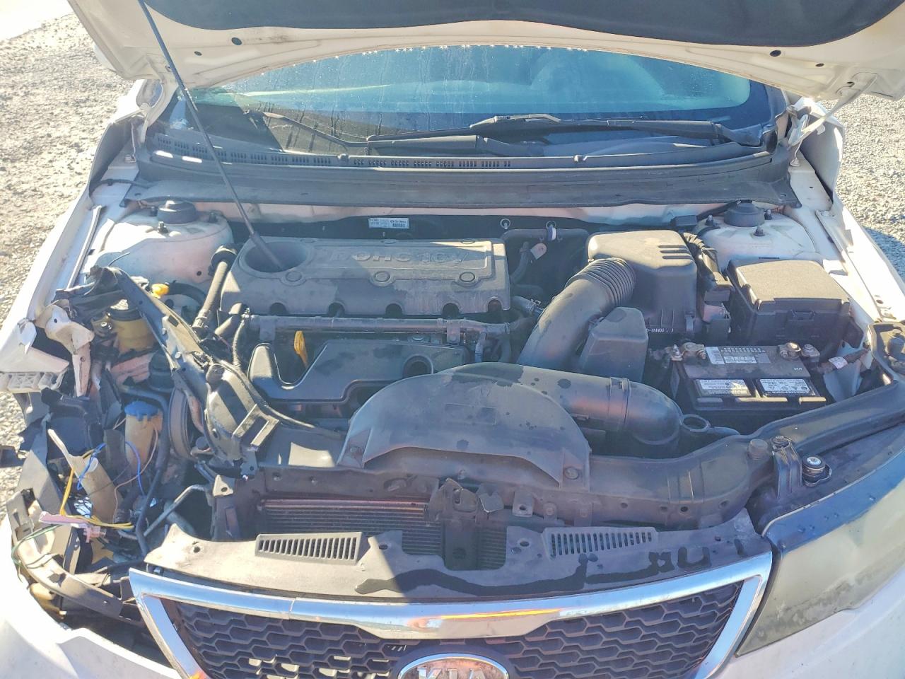 2011 Kia Forte Lx Белый vin: KNAFT4A2XB5444613
