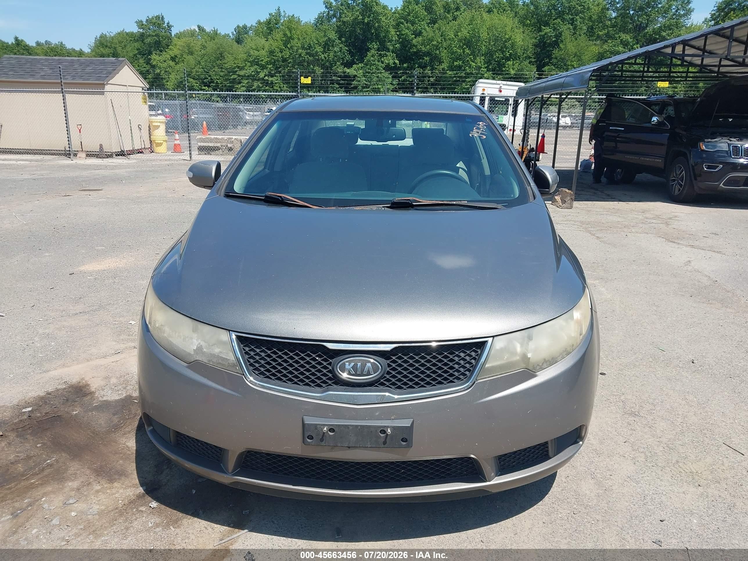 2010 Kia Forte Ex Silver vin: KNAFU4A20A5109517