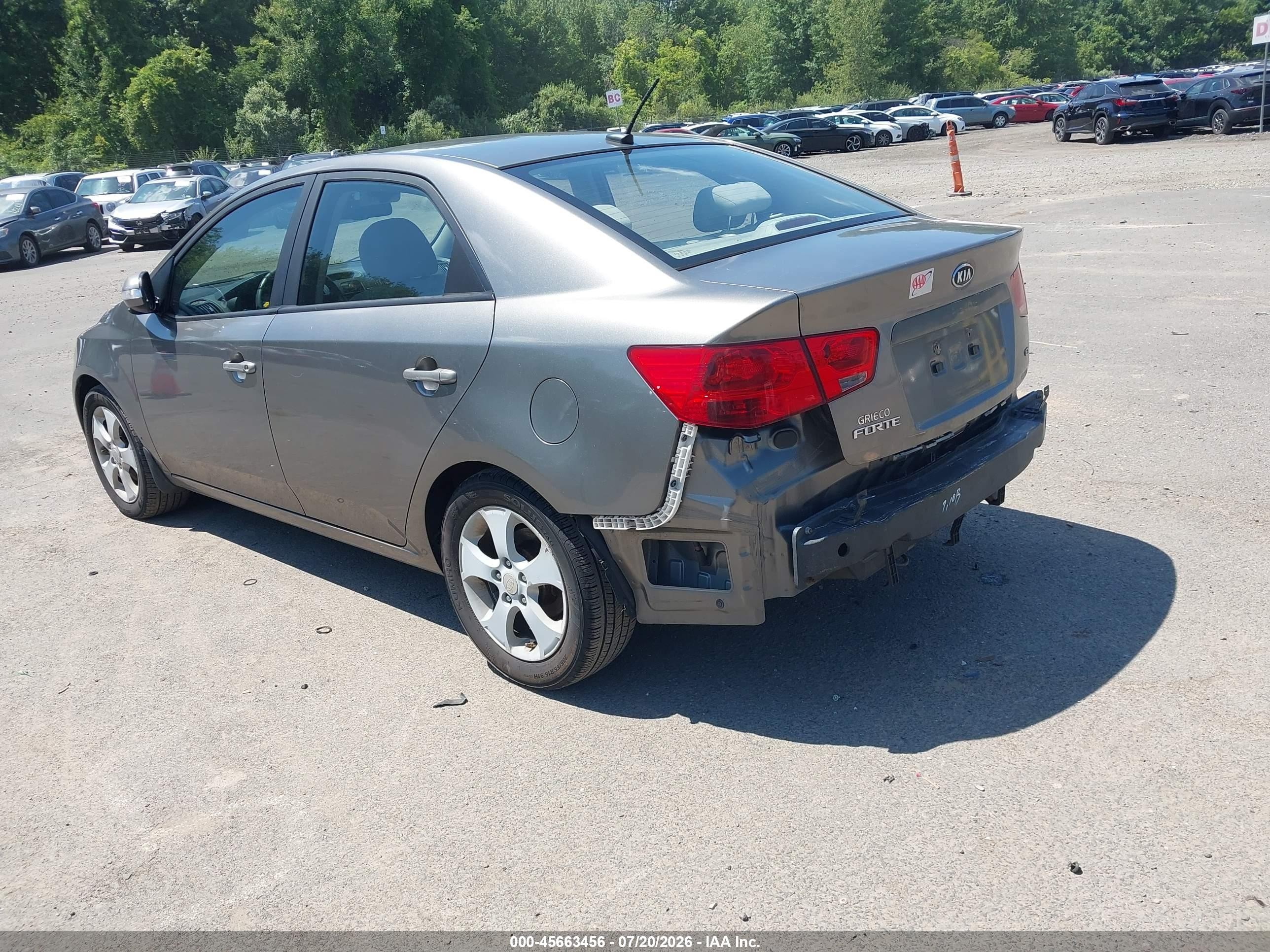 2010 Kia Forte Ex Silver vin: KNAFU4A20A5109517