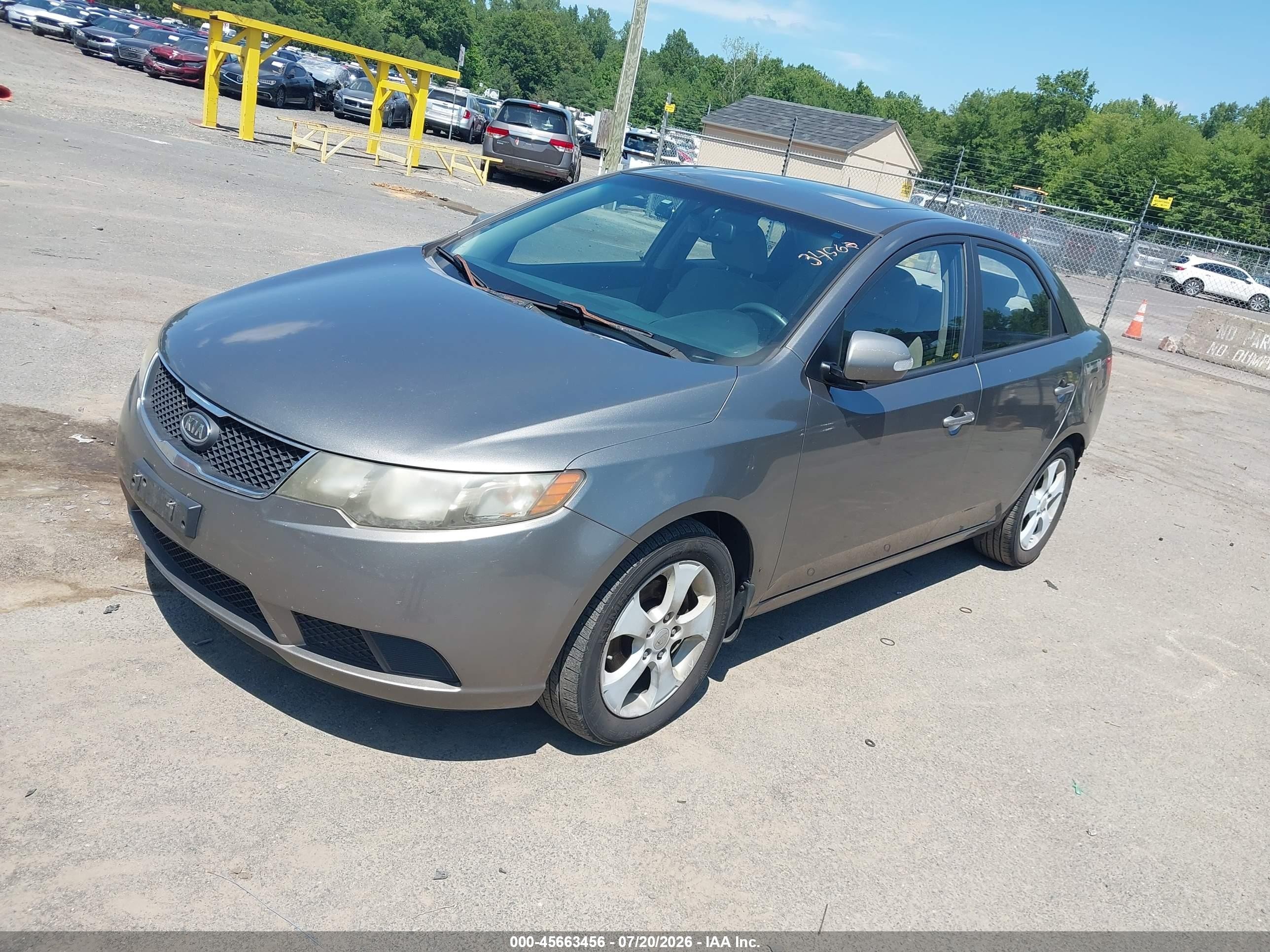 2010 Kia Forte Ex Silver vin: KNAFU4A20A5109517