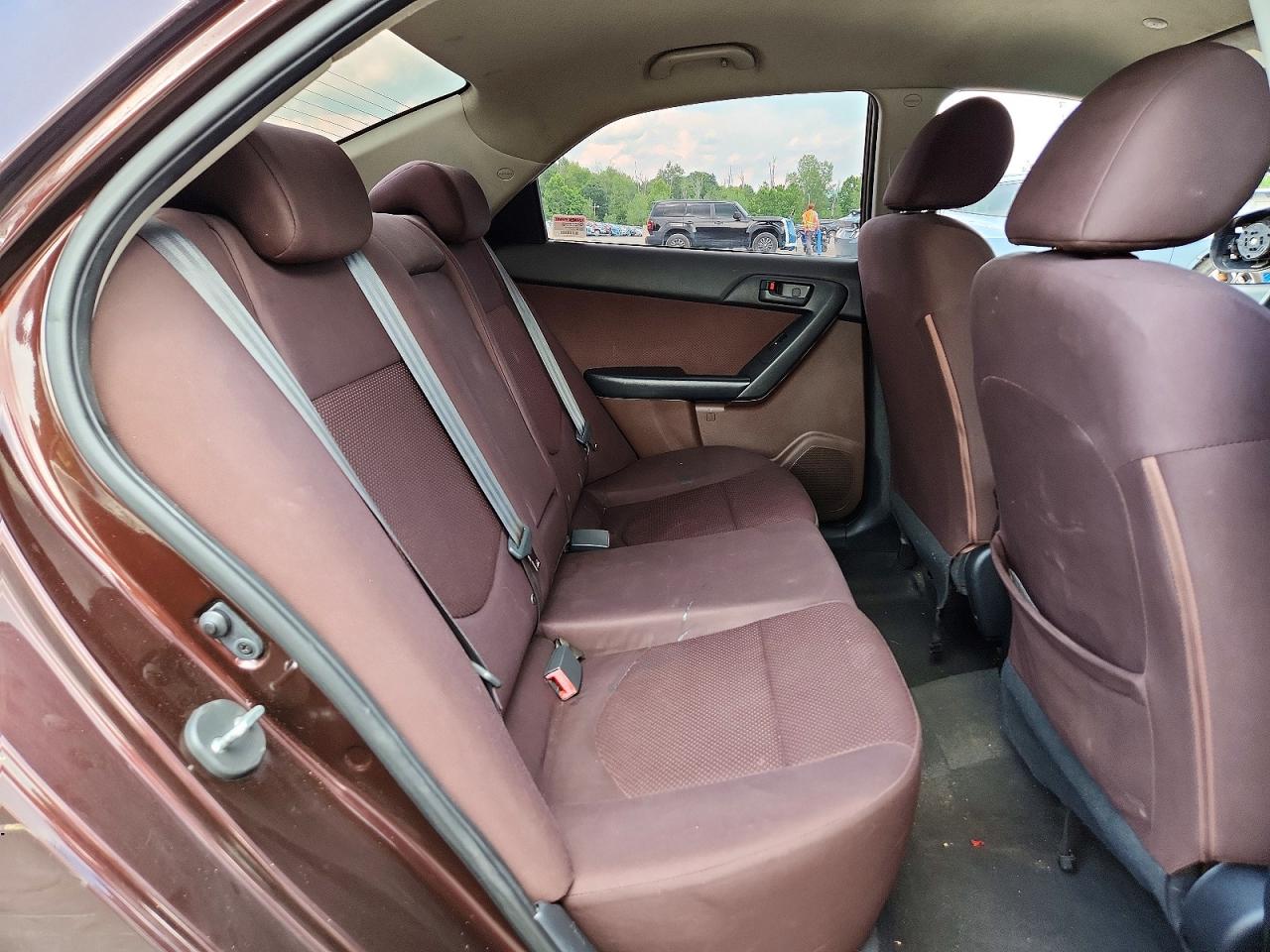 2010 Kia Forte Ex Burgundy vin: KNAFU4A20A5128858