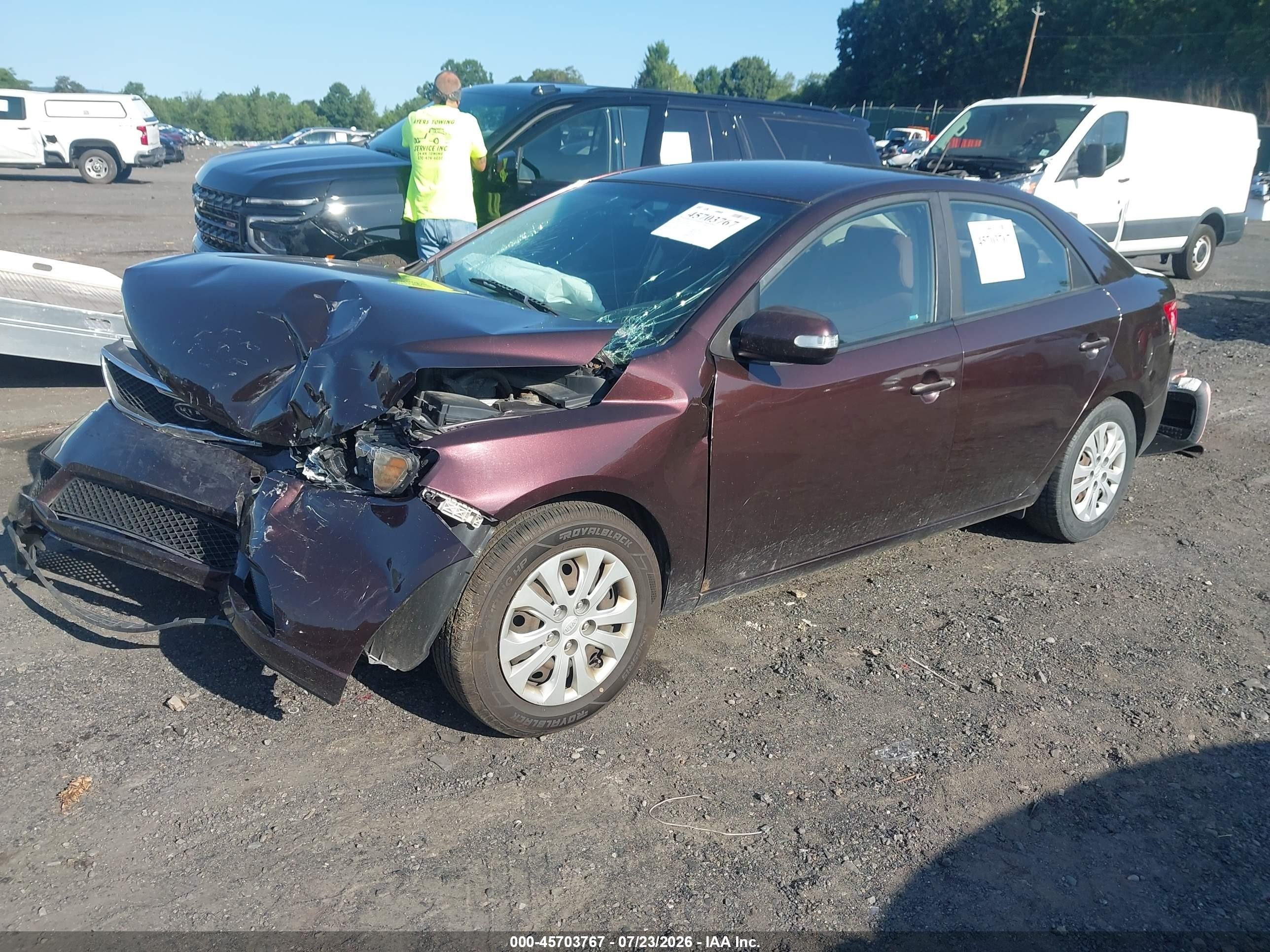 2010 Kia Forte Ex Коричневый vin: KNAFU4A20A5189577